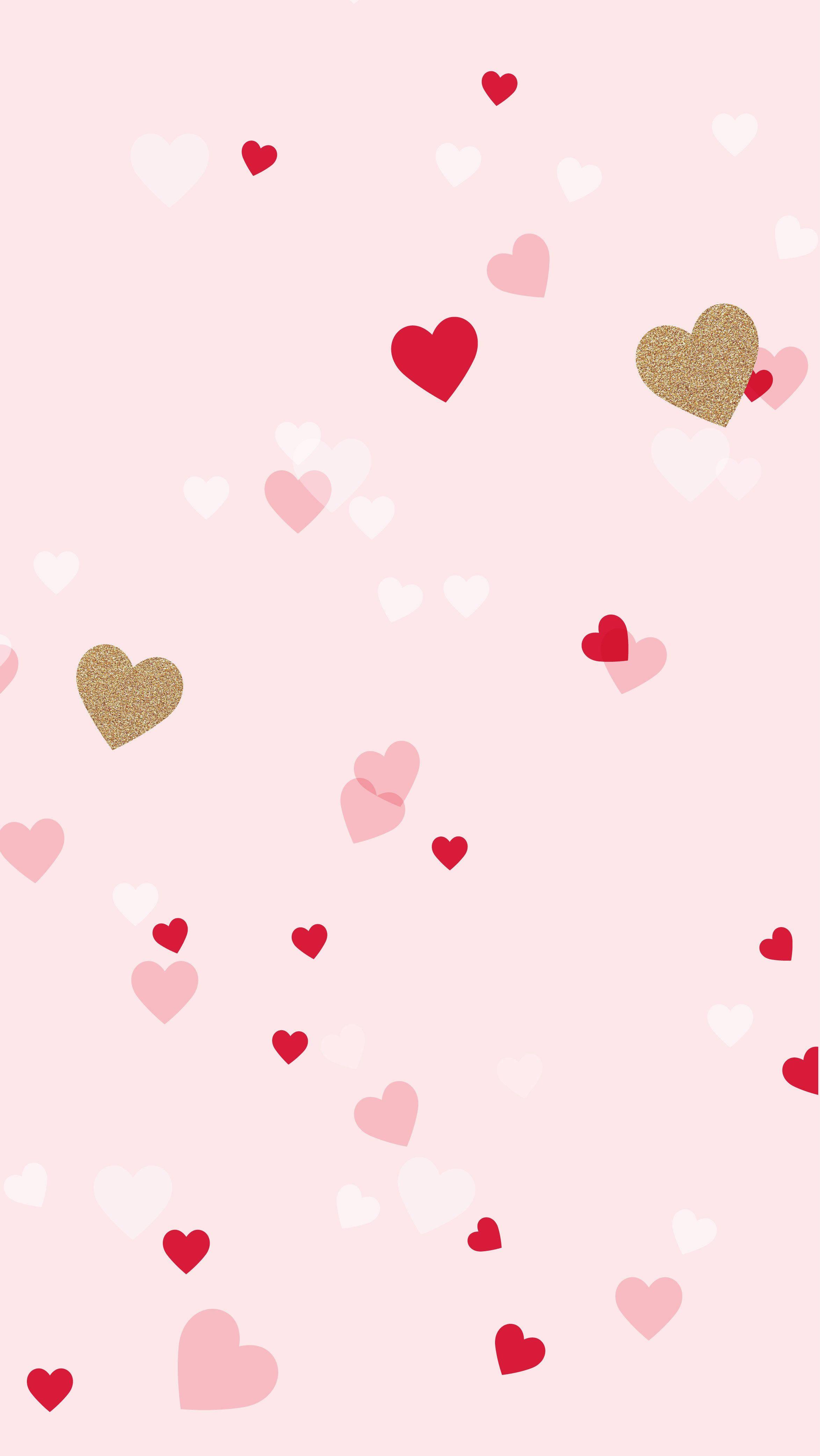 2347x4165 Download Pink Hearts Girly iPhone Wallpaper