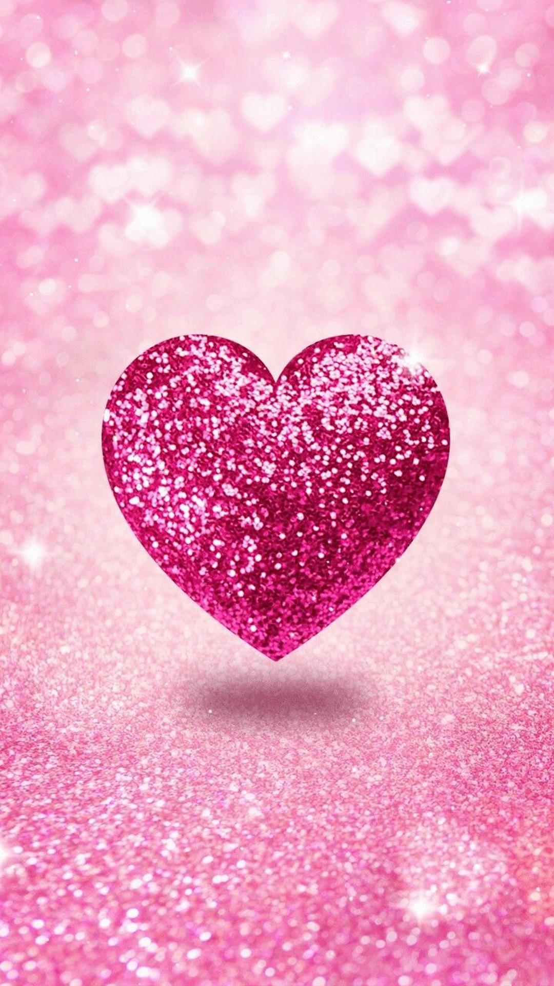 1080x1920 Pink heart Wallpaper Download