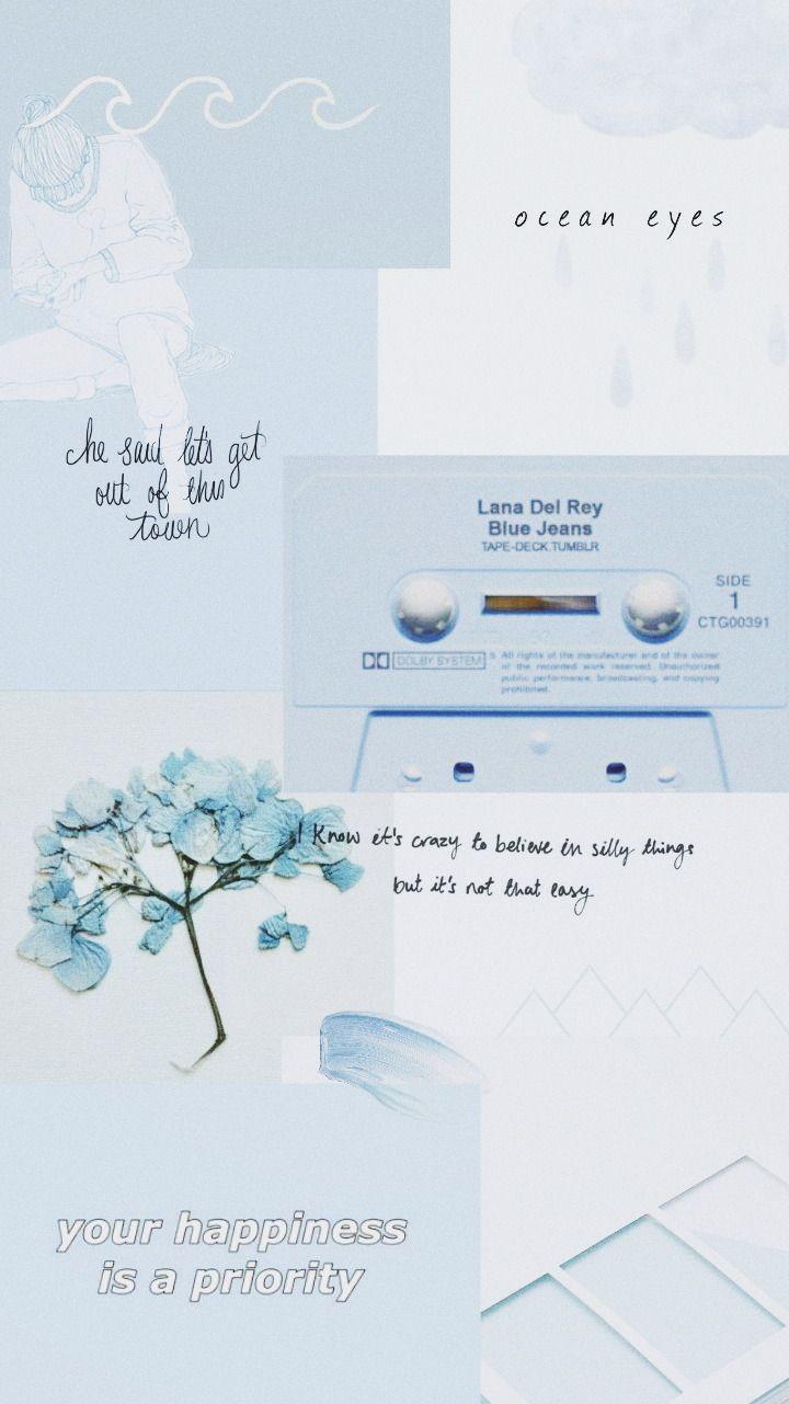 720x1281 Blue Aesthetic Background Blue Collage Wallpaper Wallpaper Portal