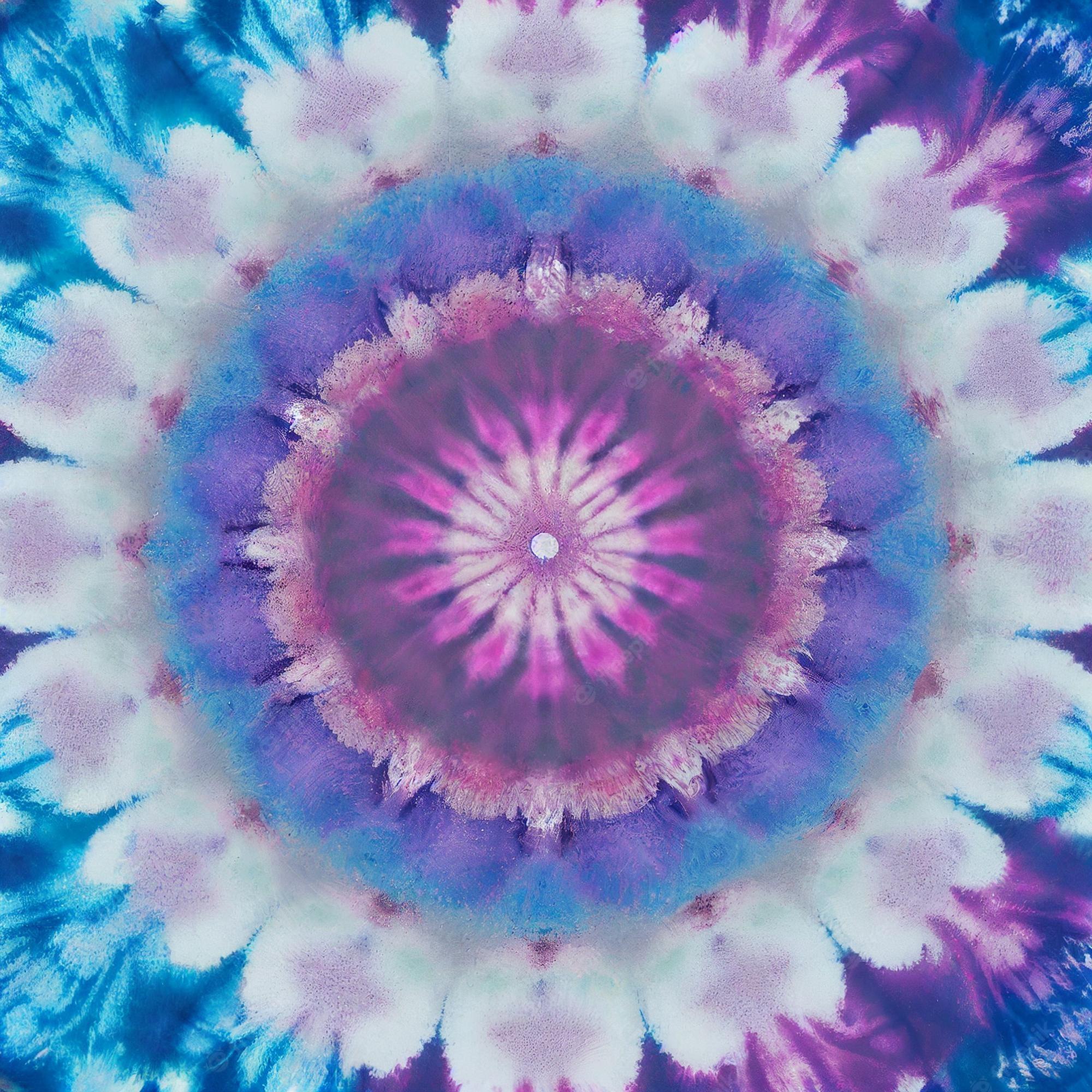 2000x2000 Premium Photo. Tie dye mandala background hippie colorful shirt wallpaper