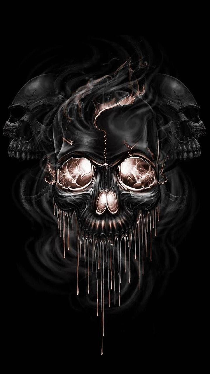 720x1280 Download Skull wallpaper by _Gothic_Angel now. Browse millions of popular a. Skull wallpaper, Black skulls wallpaper, Skull wallpaper iphone