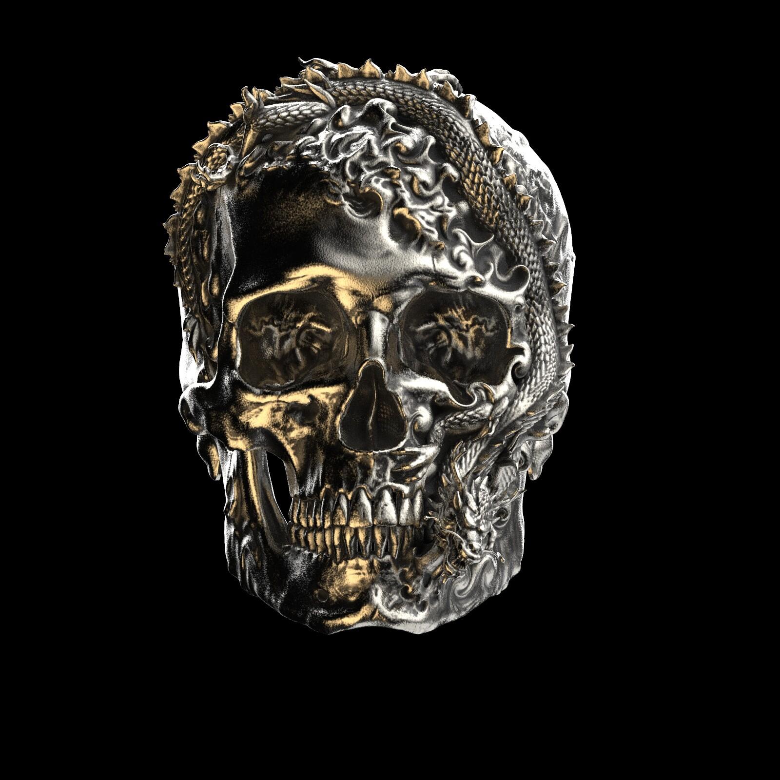 1600x1600 Geoff Thomas Skull Water