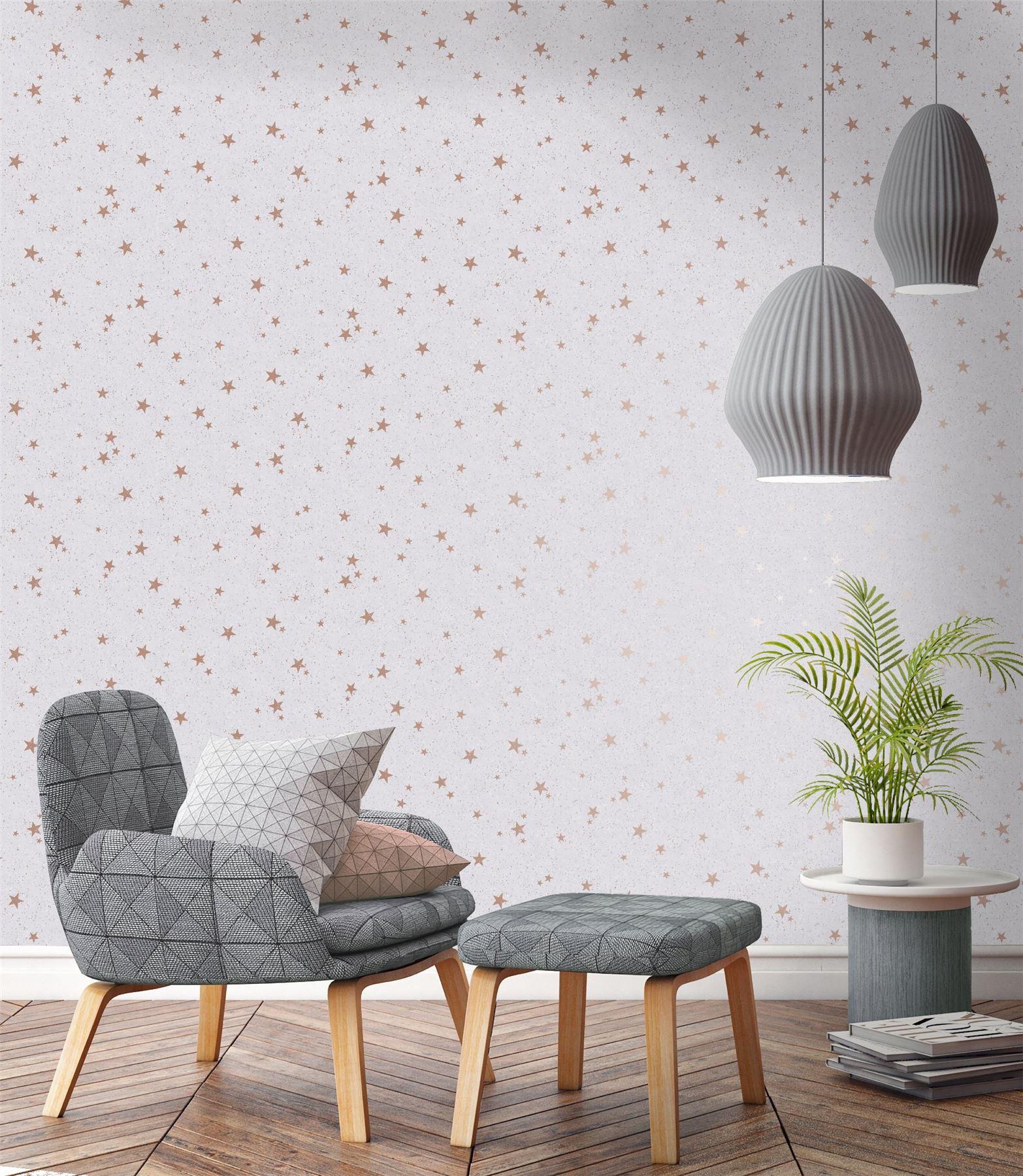 1566x1800 Starlight Stars Wallpaper Rose Gold Navy Blue Grey White Metallic Childrens
