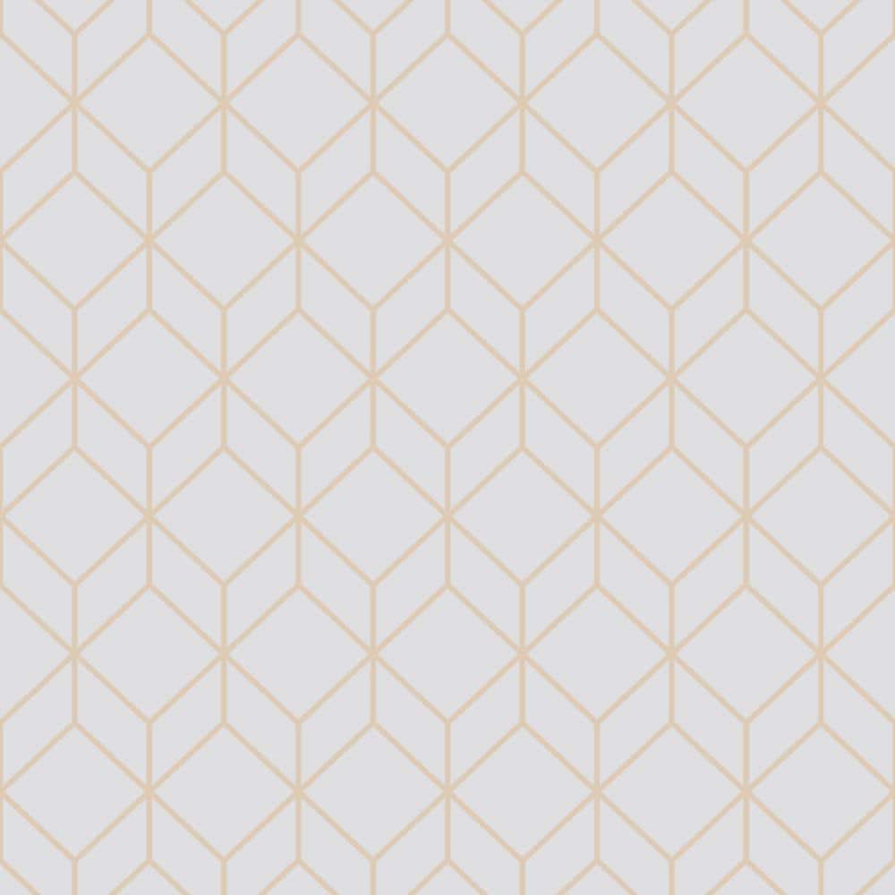 1000x1000 Reviews For Graham & Brown Myrtle Geo Gray Rose Gold Wallpaper Sample. Pg 1 Home Depot