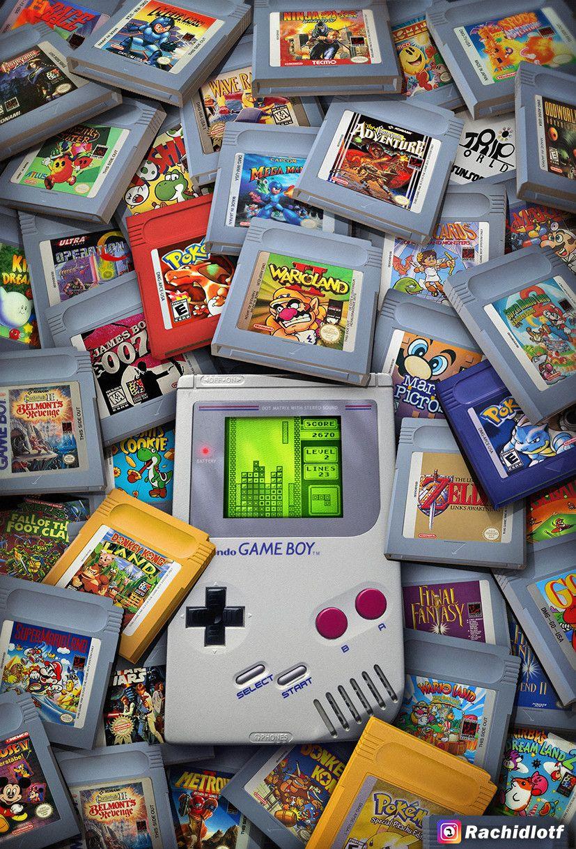 827x1218 Game Boy Legacy, Rachid Lotf. Retro games wallpaper, Game wallpaper iphone, Retro gaming art