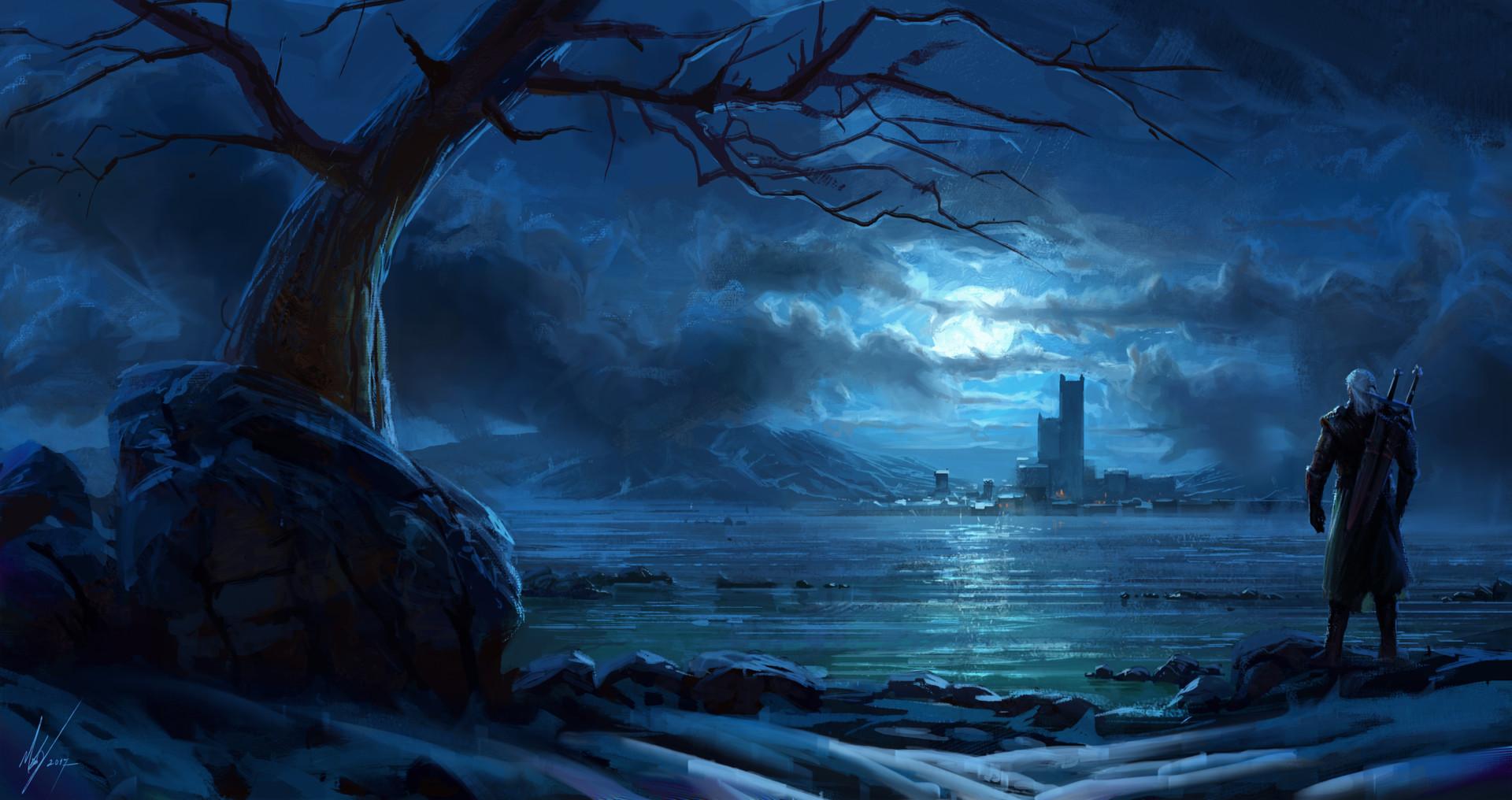 1920x1016 The Witcher 3: Wild Hunt, Geralt of Rivia, video games, landscape Gallery HD Wallpaper