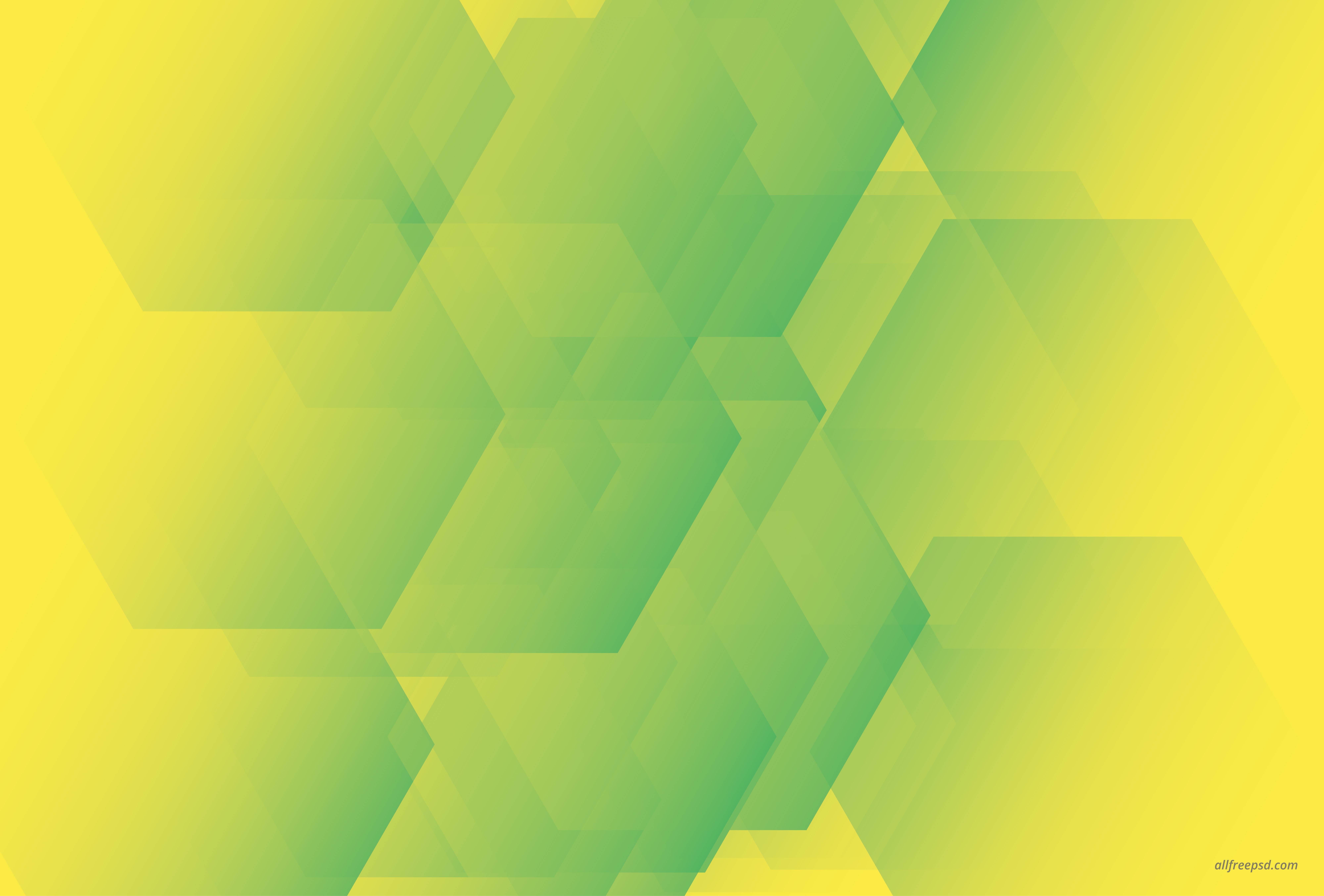 8000x5417 Yellow Green Hexagon Background psd and graphic designs