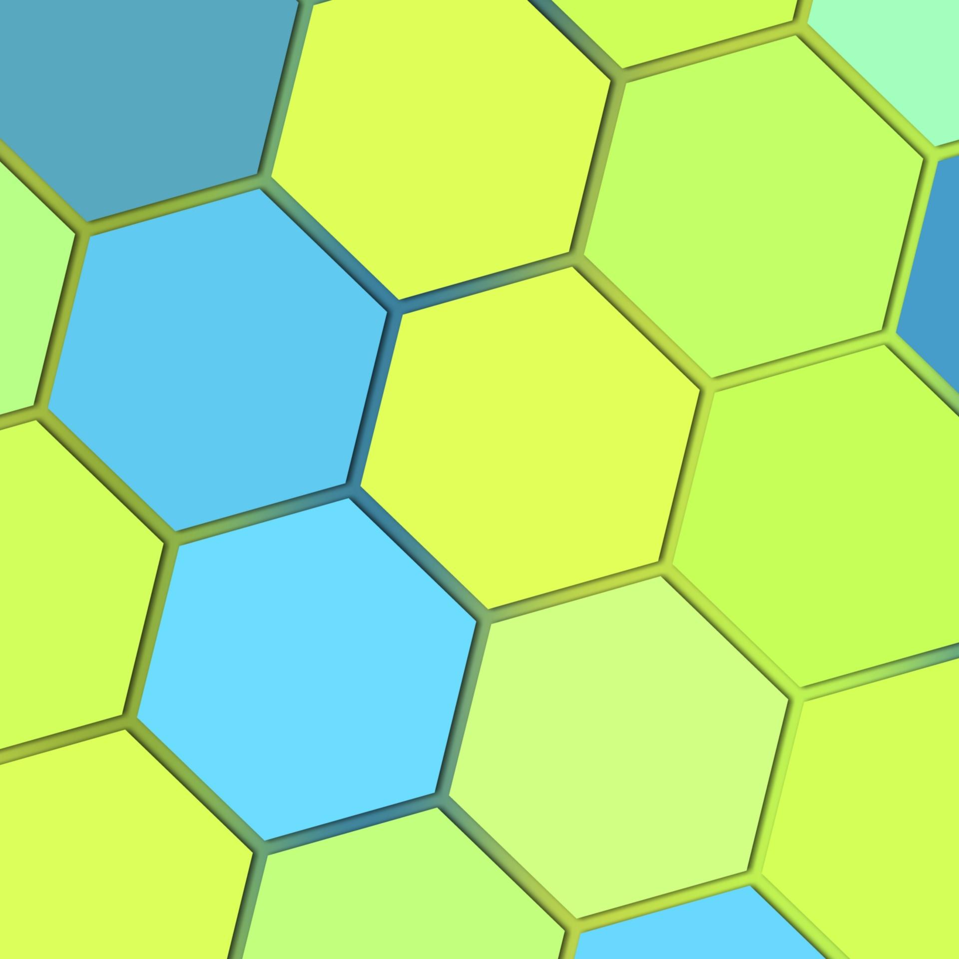 1920x1920 Download free photo of Wallpaper, color, hex, hexagonal, polygons