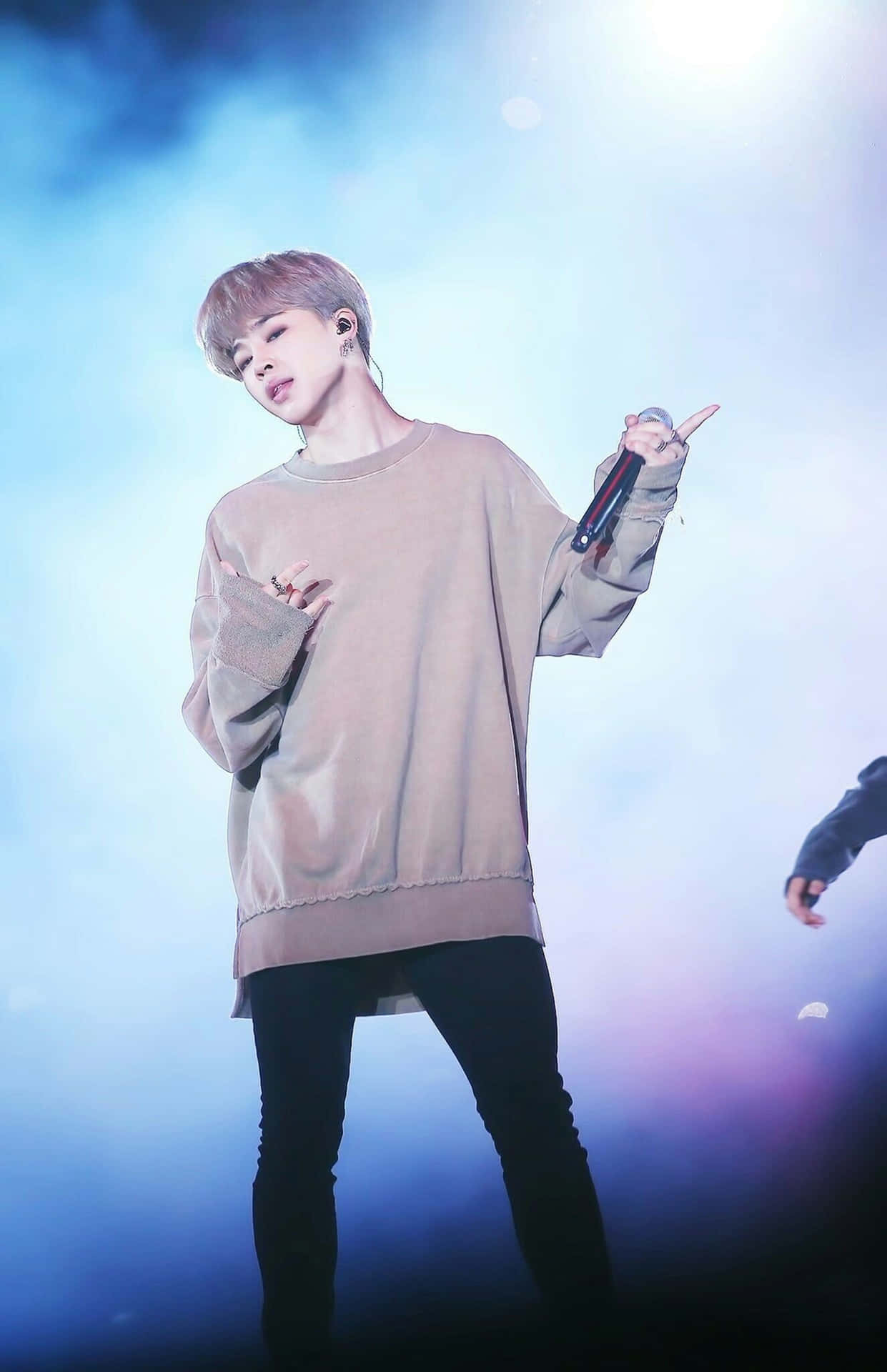 1241x1920 Download Stage Performance Of Jimin HD Wallpaper