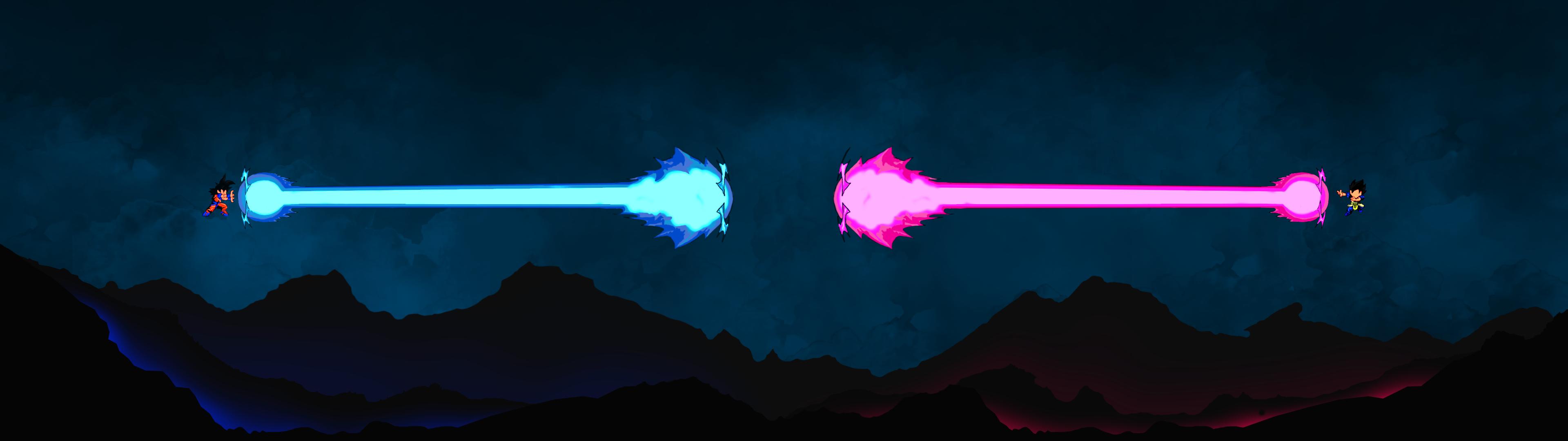 3840x1080 Dragon Ball Goku vs Vegeta Wallpaper, HD Anime 4K Wallpaper, Image, Photo and Background