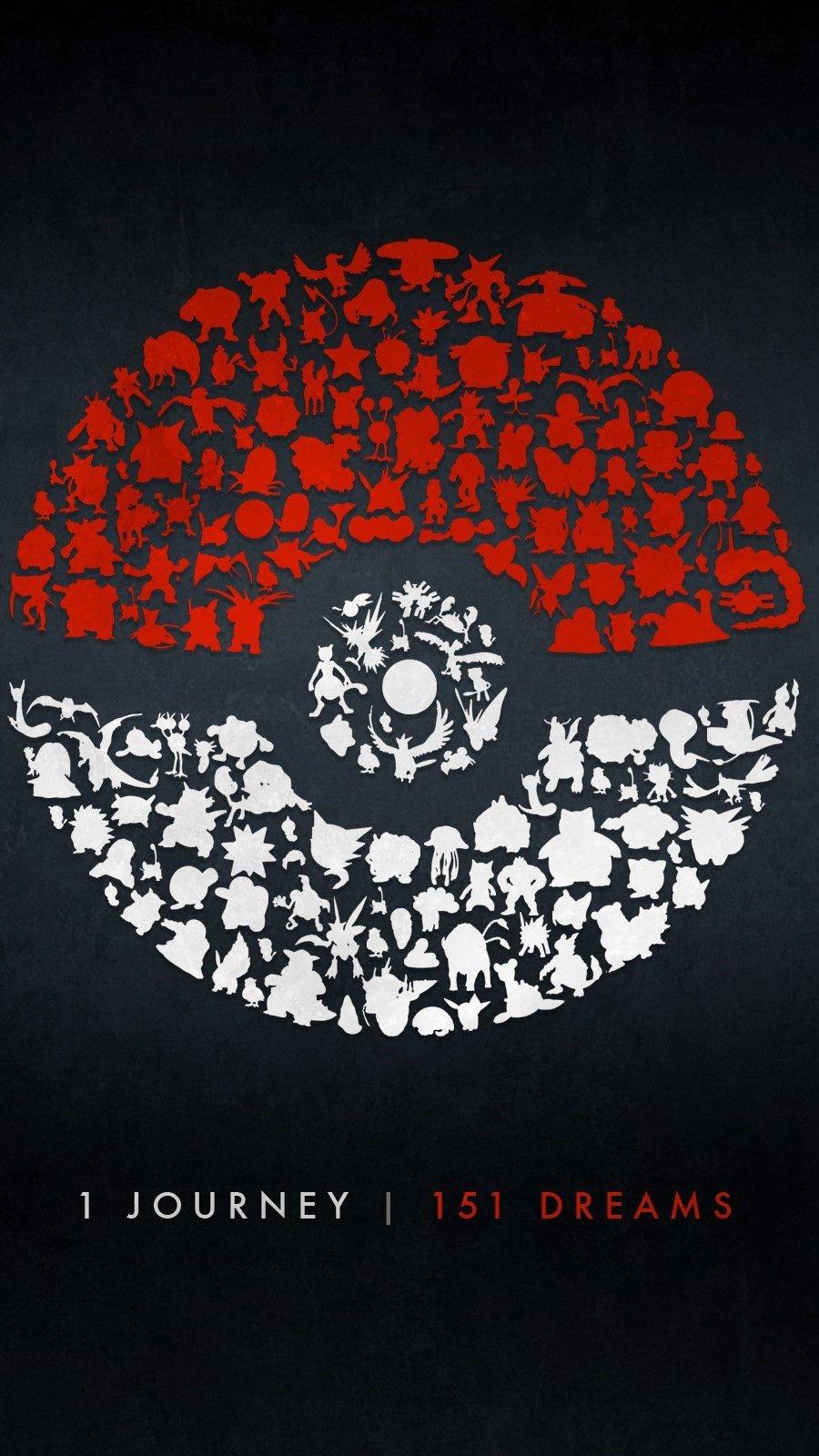 900x1600 Pokeball and pokemons Wallpaper 2k Quad HD