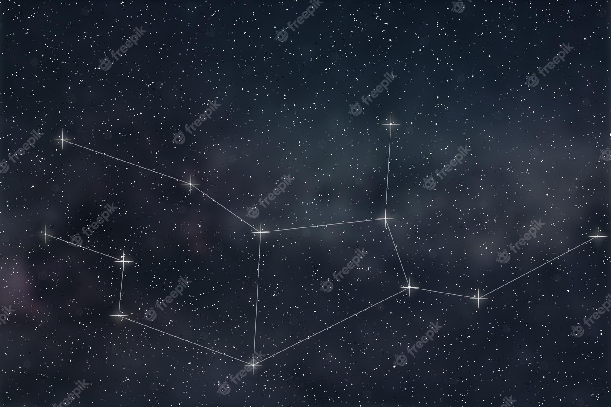 2000x1333 Premium Photo. Virgo constellation. zodiac sign virgo constellation lines