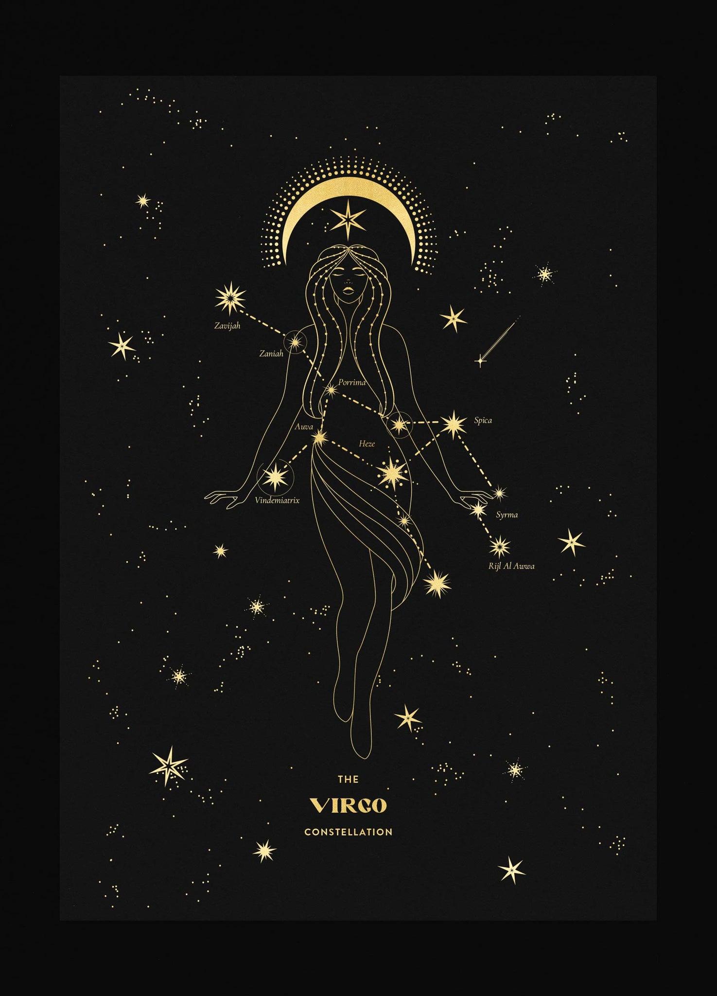 1475x2048 Virgo Figure Constellation Art Print