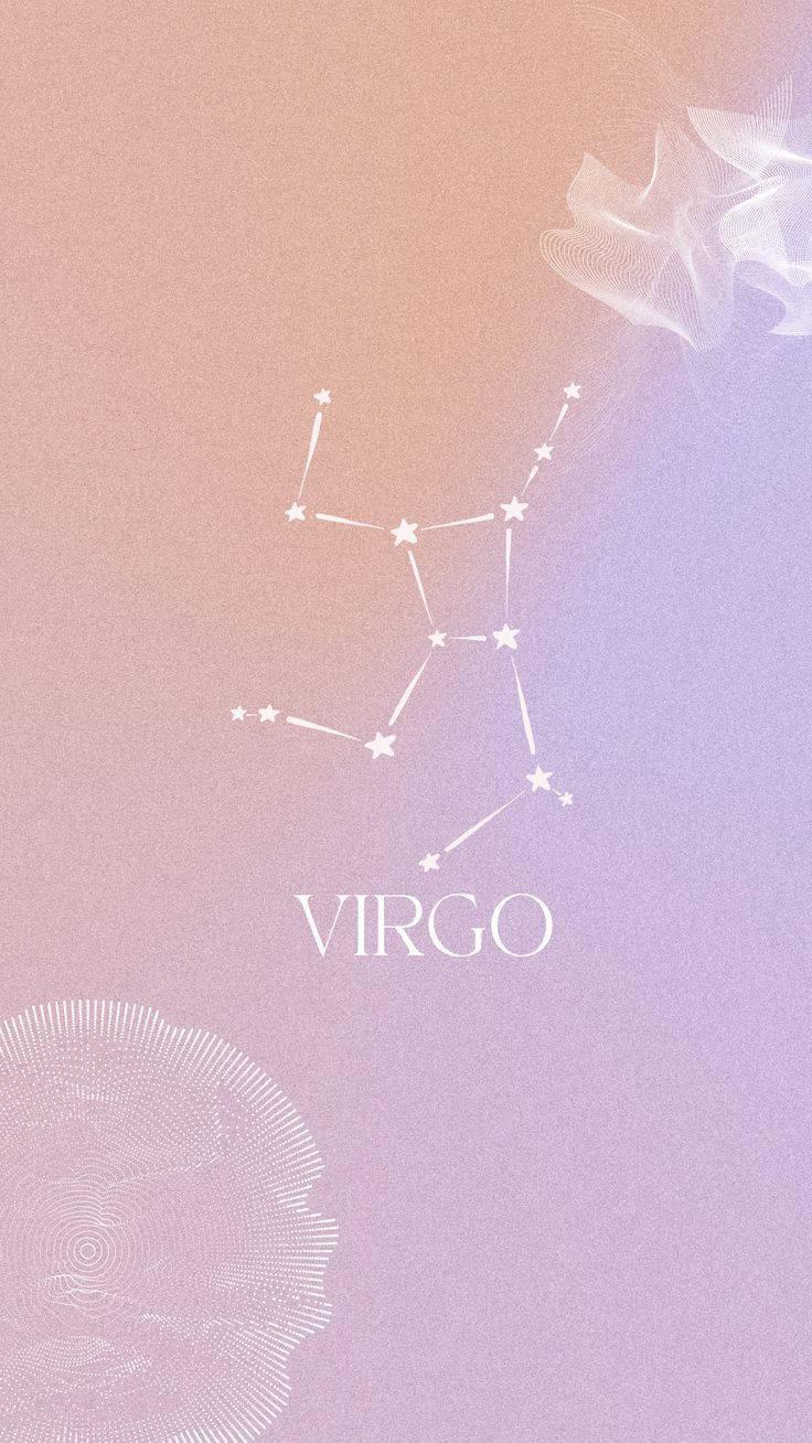 736x1308 Download Virgo Zodiac Star Sign Pink Wallpaper