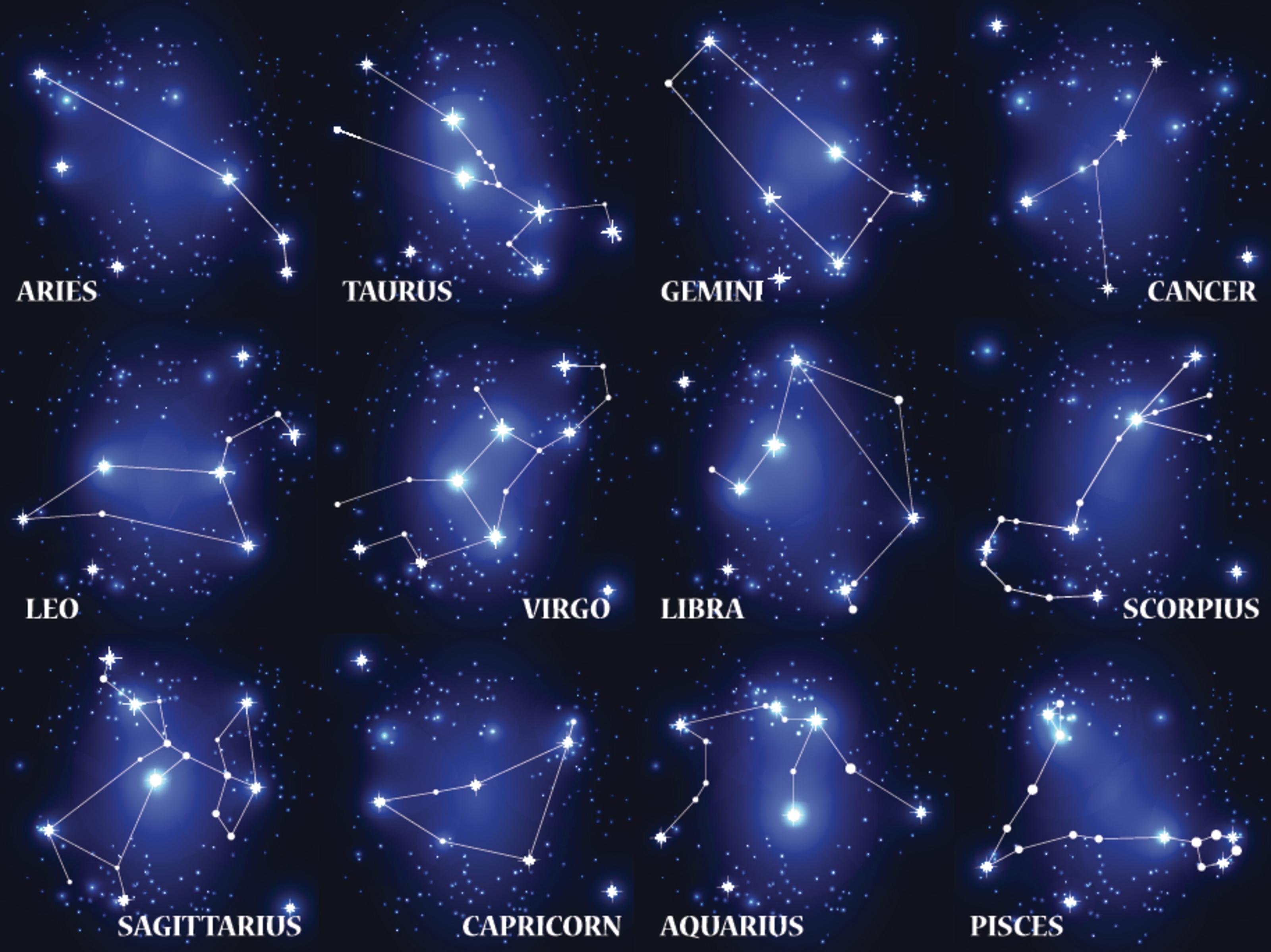 3200x2398 Zodiac Sign Constellations Wall Mural Your Way