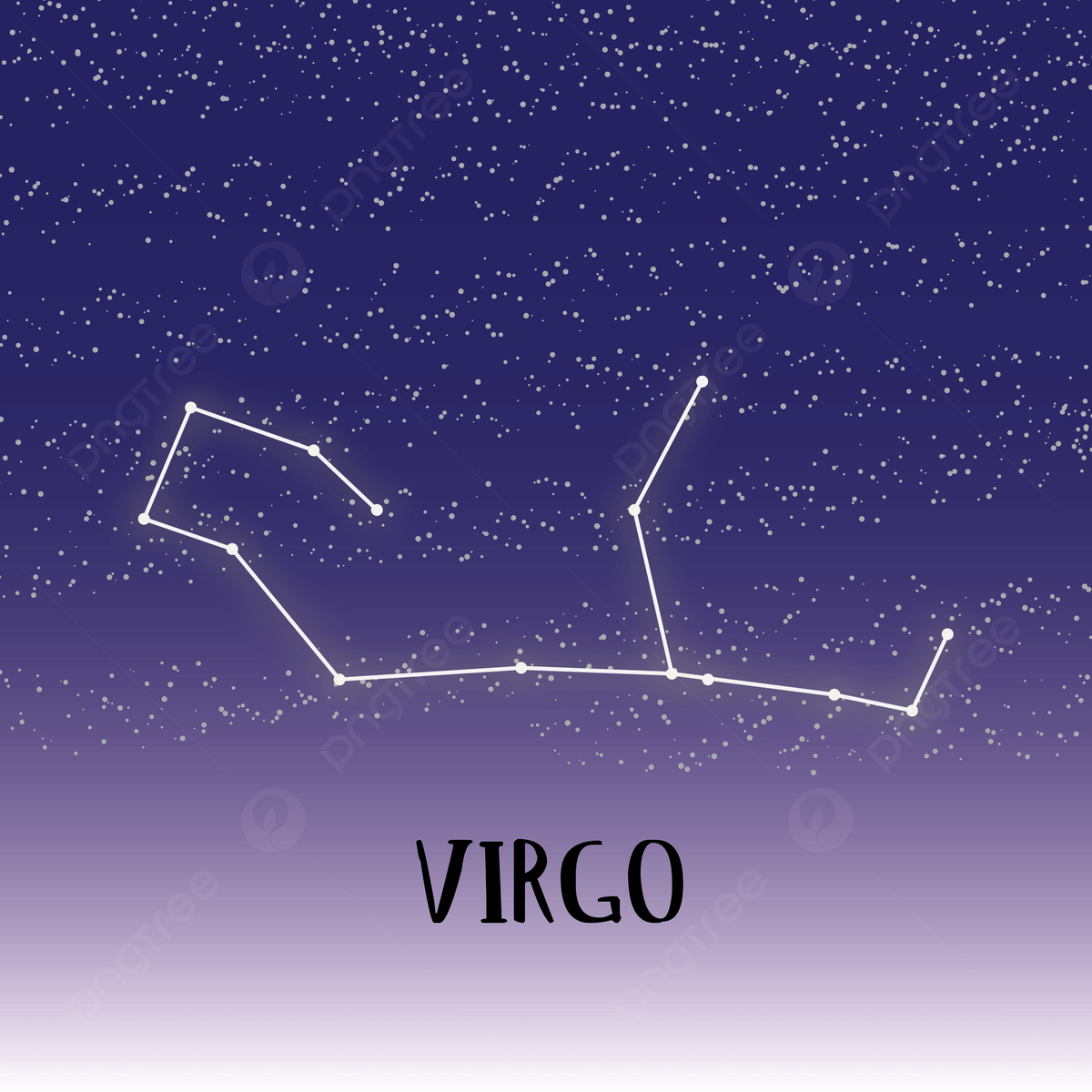 1200x1200 Virgo Zodiac Constallation Stars Background, Virgo, Zodiac, Konstalasi Background Image for Free Download