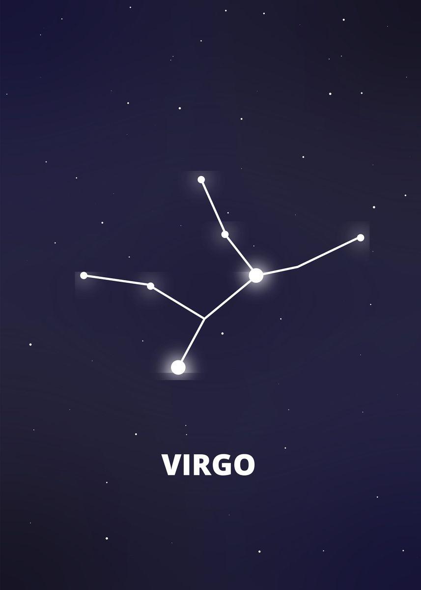 857x1200 Virgo Constellation' Poster