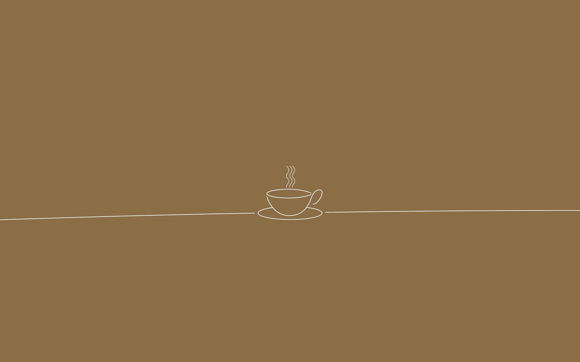 1920x1200 Brown Aesthetic Coffee Cup Wallpaper