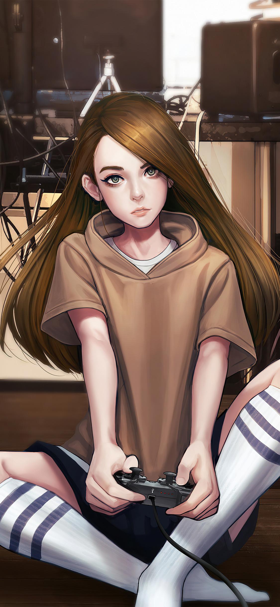 1125x2436 Gamer Girl 4k iPhone XS, iPhone iPhone X HD 4k Wallpaper, Image, Background, Photo and Picture