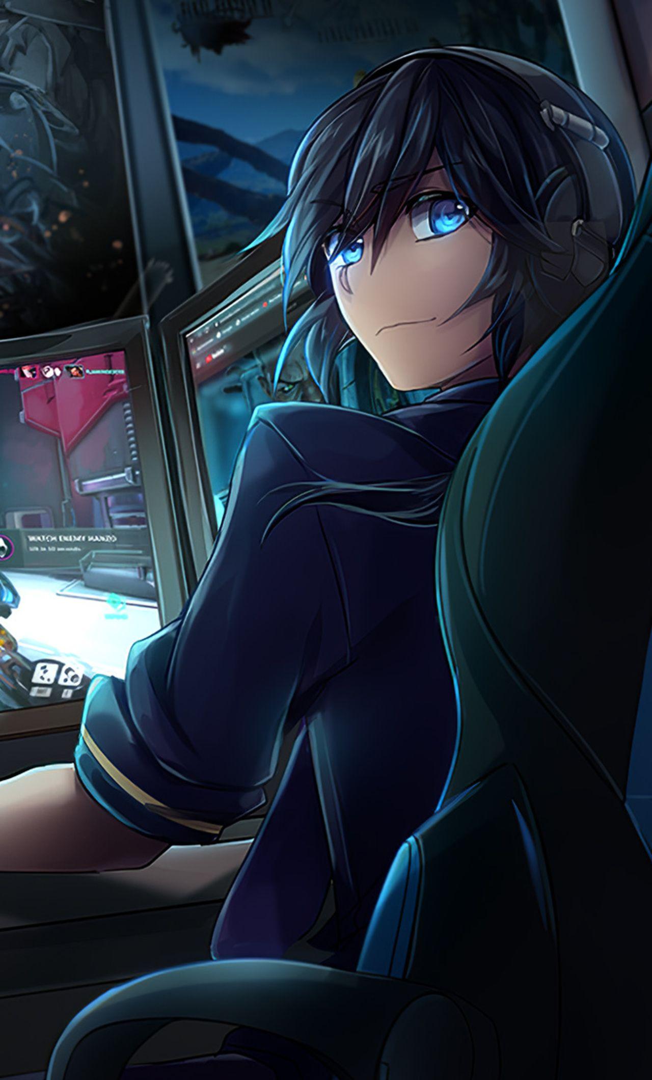 1280x2120 Anime Gamer Pic Wallpaper