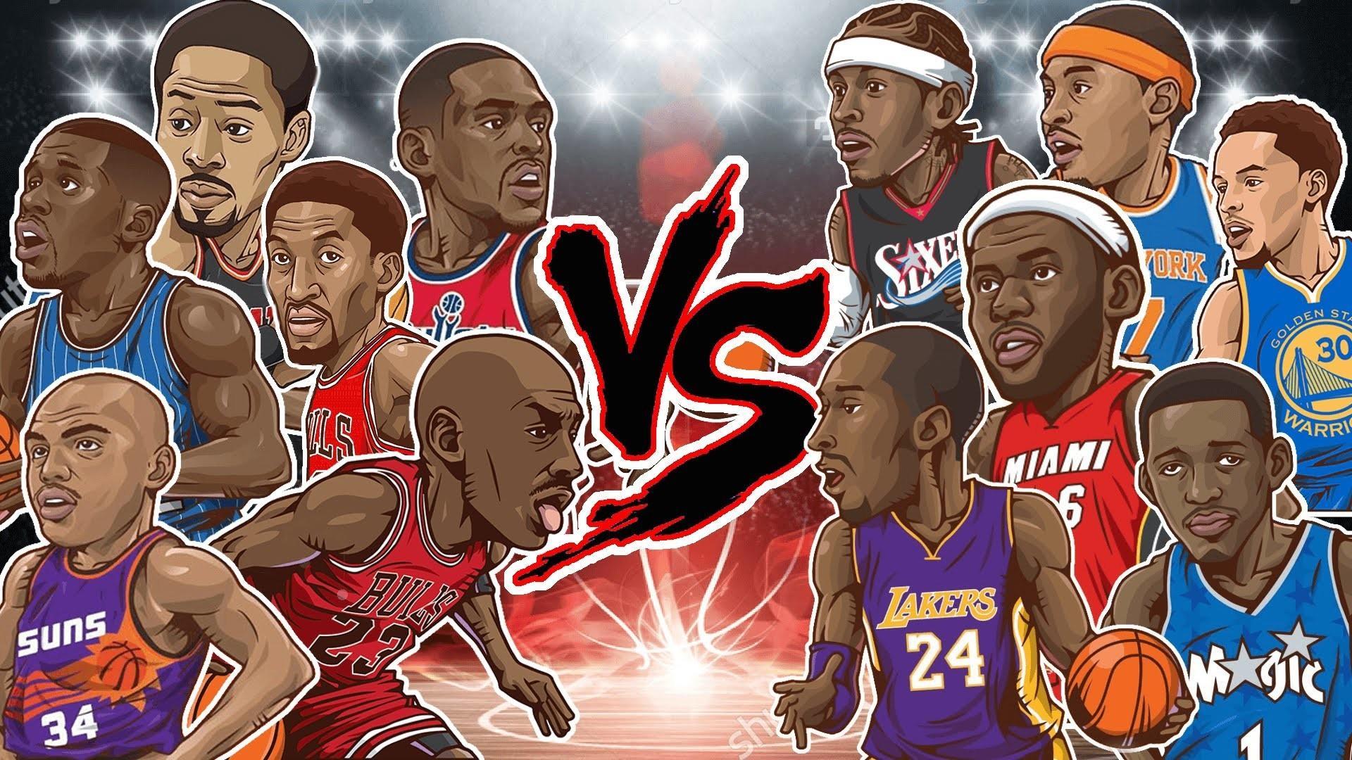 1920x1080 Cartoon Basketball Wallpaper