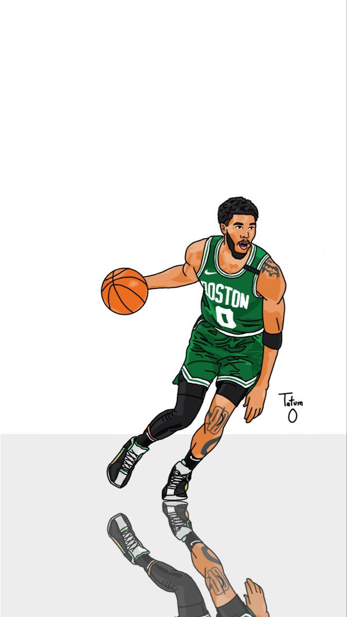 675x1200 Jayson Tatum 0️⃣. Basketball wallpaper, Basketball art, Nba art