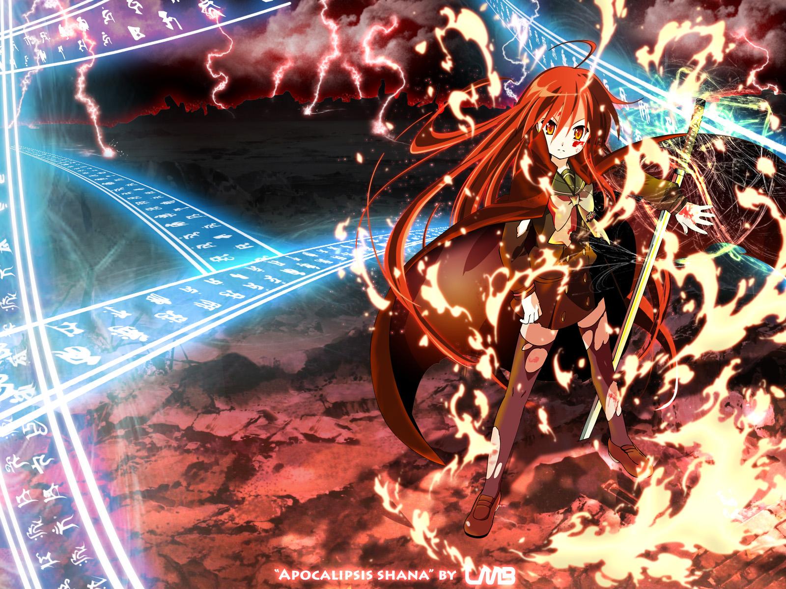 1600x1200 Shakugan no Shana Wallpaper: Apocalipsis Shana