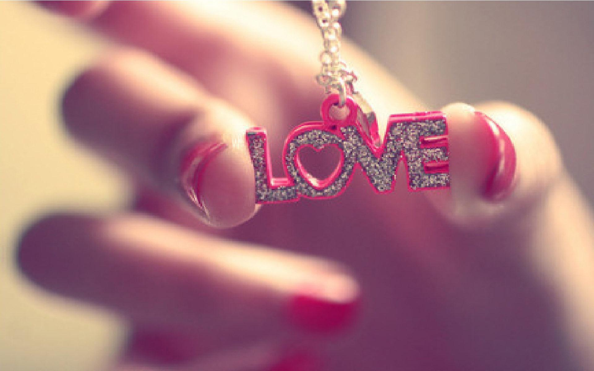 1920x1200 Love Pendant Pink Letters With Heart Association For Love Love Image Desktop HD Wallpaper For Mobile Phones And Computer 1920x1200 :