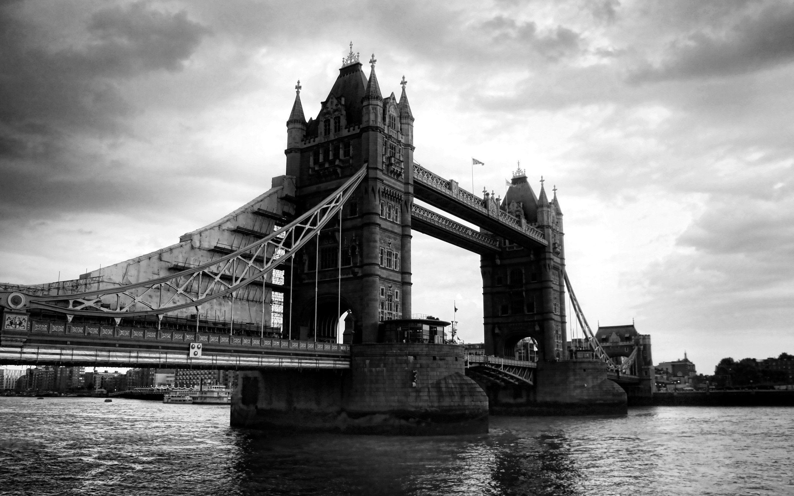2560x1600 Classic Black & White Beautiful London Wallpaper. London wallpaper, Tower bridge, World most beautiful place