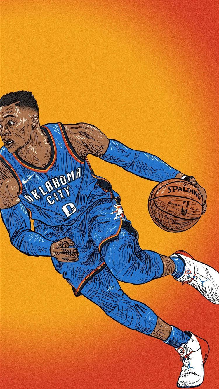 750x1334 Westbrook Basketball Player HD iPhone 8 Wallpaper Free Download