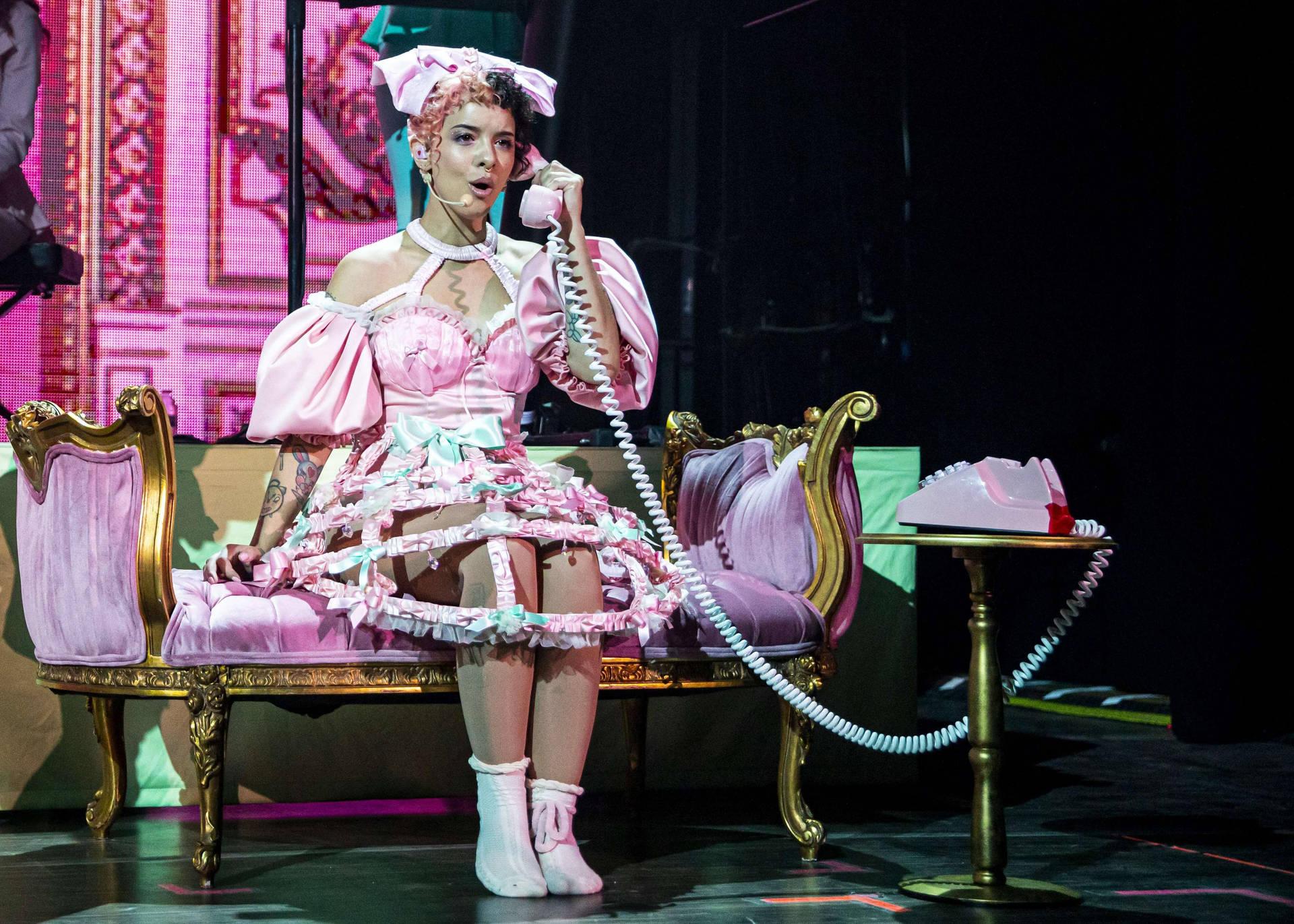 1920x1371 Download Melanie Martinez Pink Telephone Wallpaper