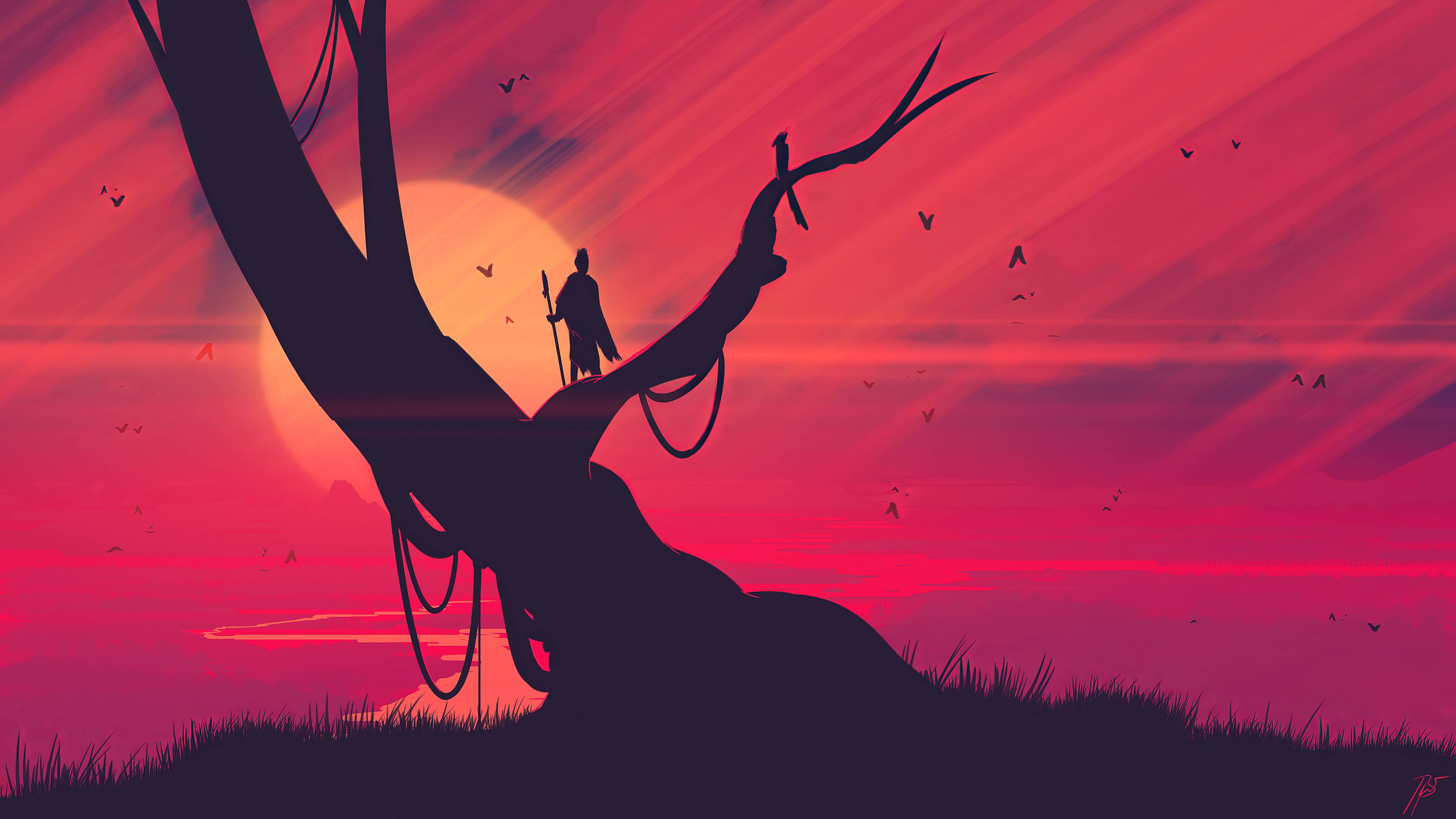 3840x2160 Shamanism Silhouette Wallpaper, HD Artist 4K Wallpaper, Image, Photo and Background