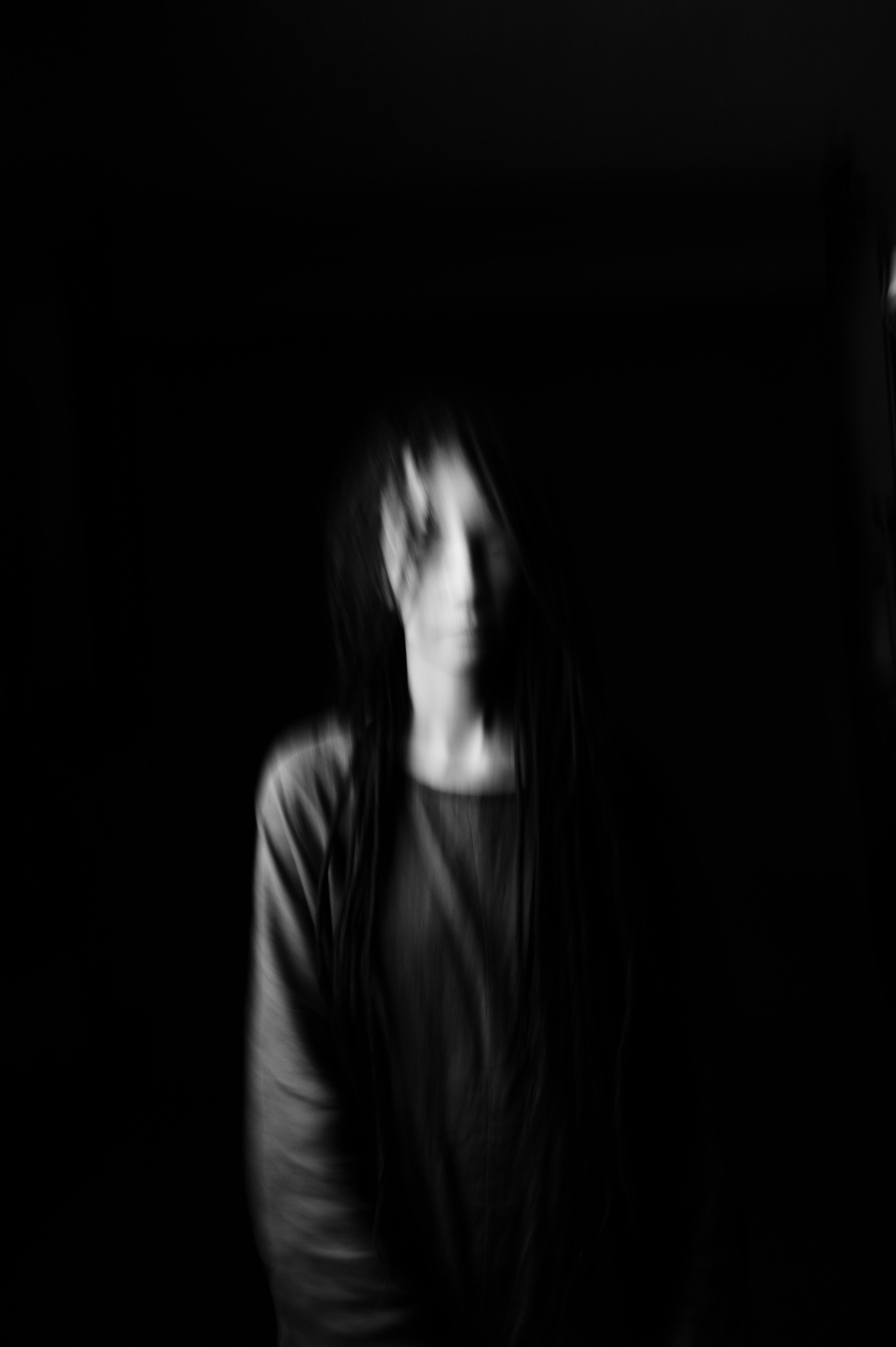3632x5456 Blurry Photo of a Person in Grayscale Photography · Free