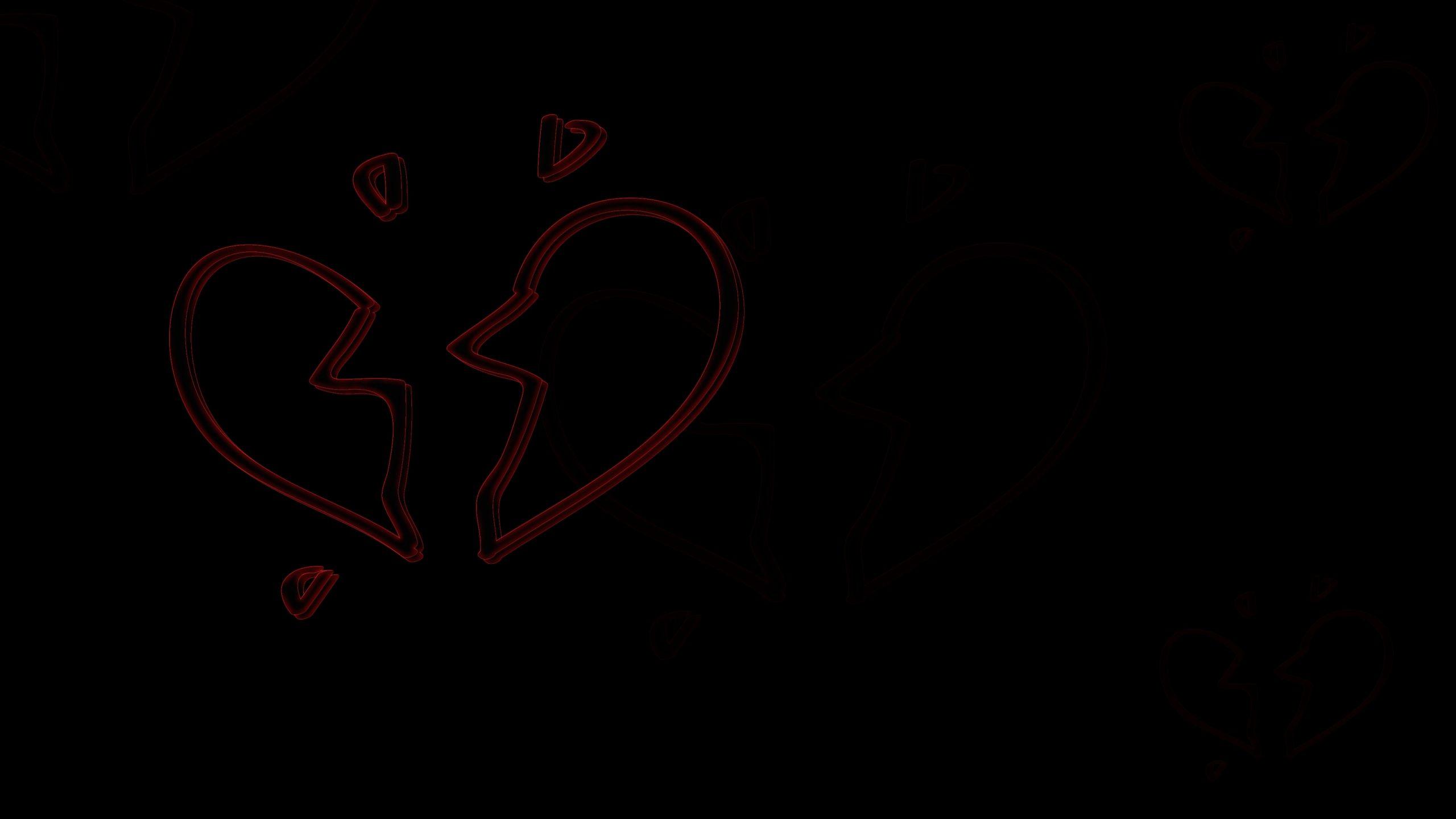 2560x1440 A broken heart wallpaper Image by Inderpreet kaur on