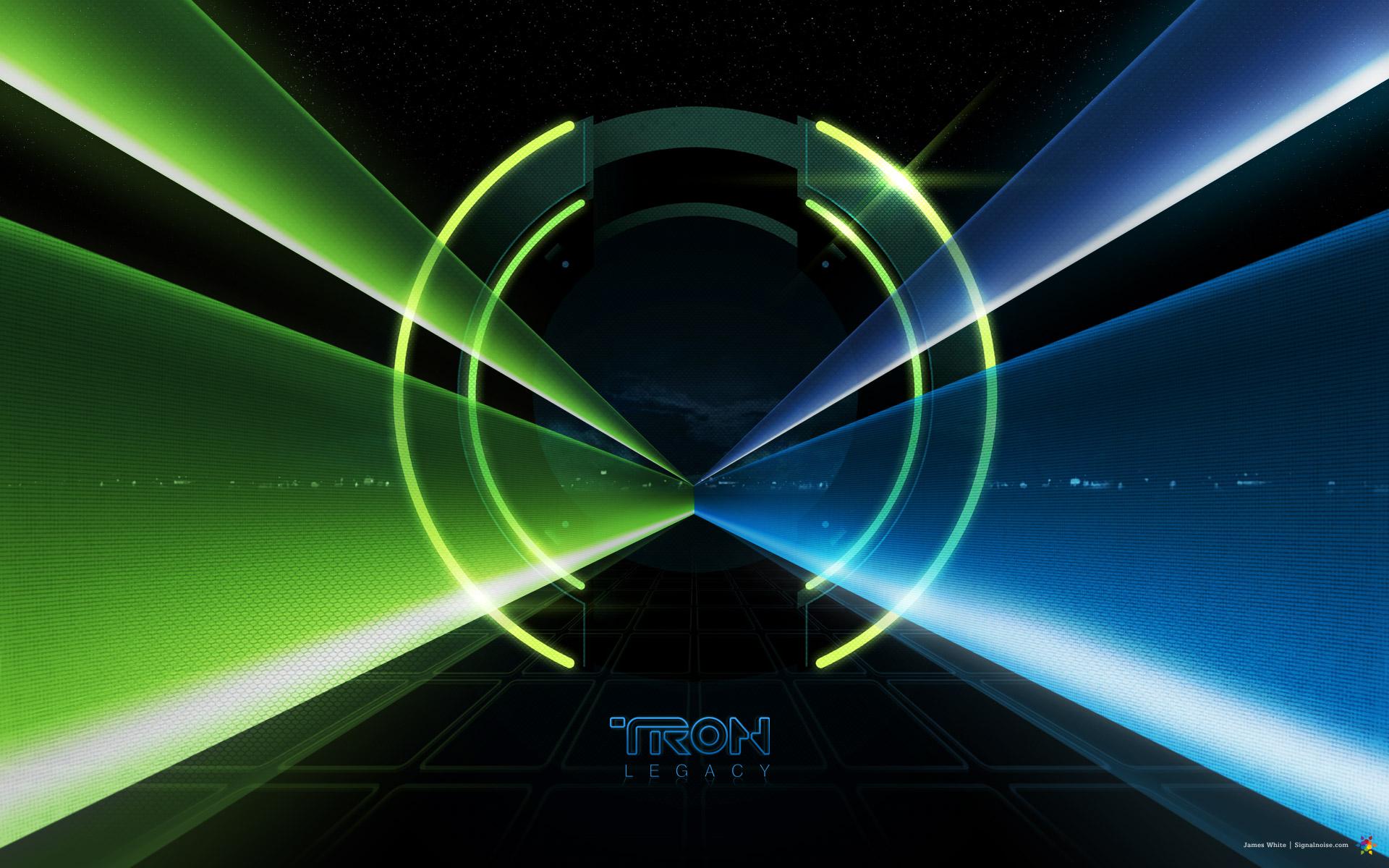 1920x1200 Tron Legacy Light Tunnel Desktop Wallpaper