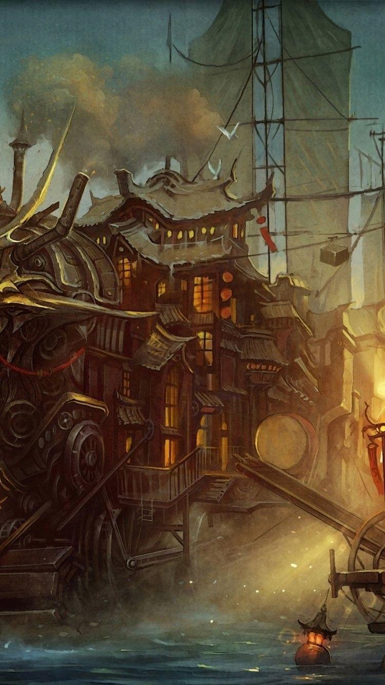 750x1334 Steampunk iPhone Wallpaper