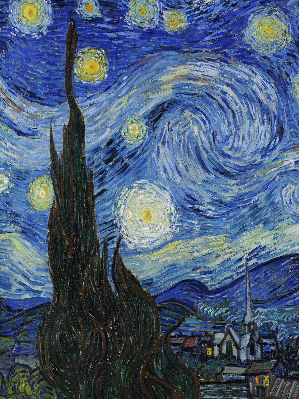 975x1300 The Starry Night (Portrait Edition) van Gogh Wall Mural
