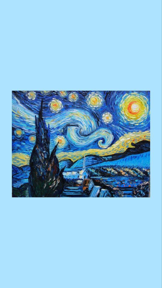 675x1200 Van Gogh The Starry Night. Gogh the starry night, Starry night wallpaper, Starry night
