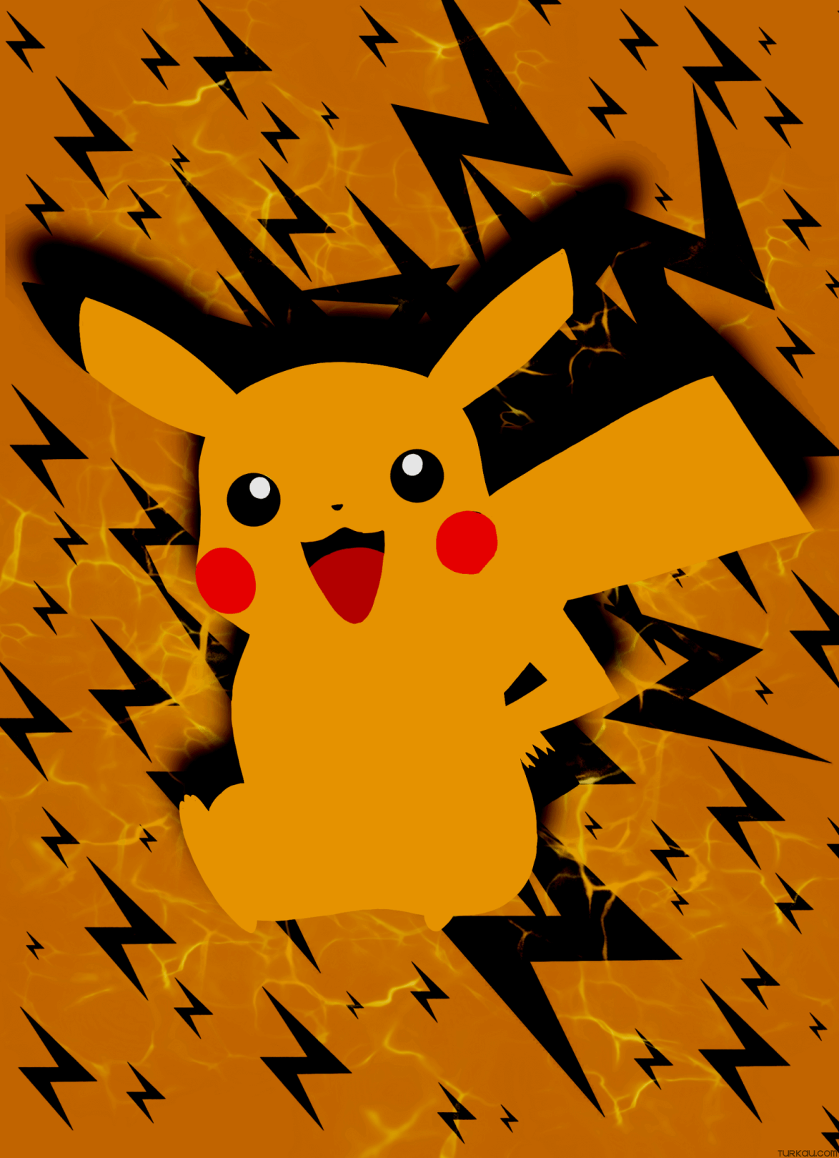 1174x1620 Pokemon Electroshock Pikachu Phone Wallpaper Yellow Black Turkau