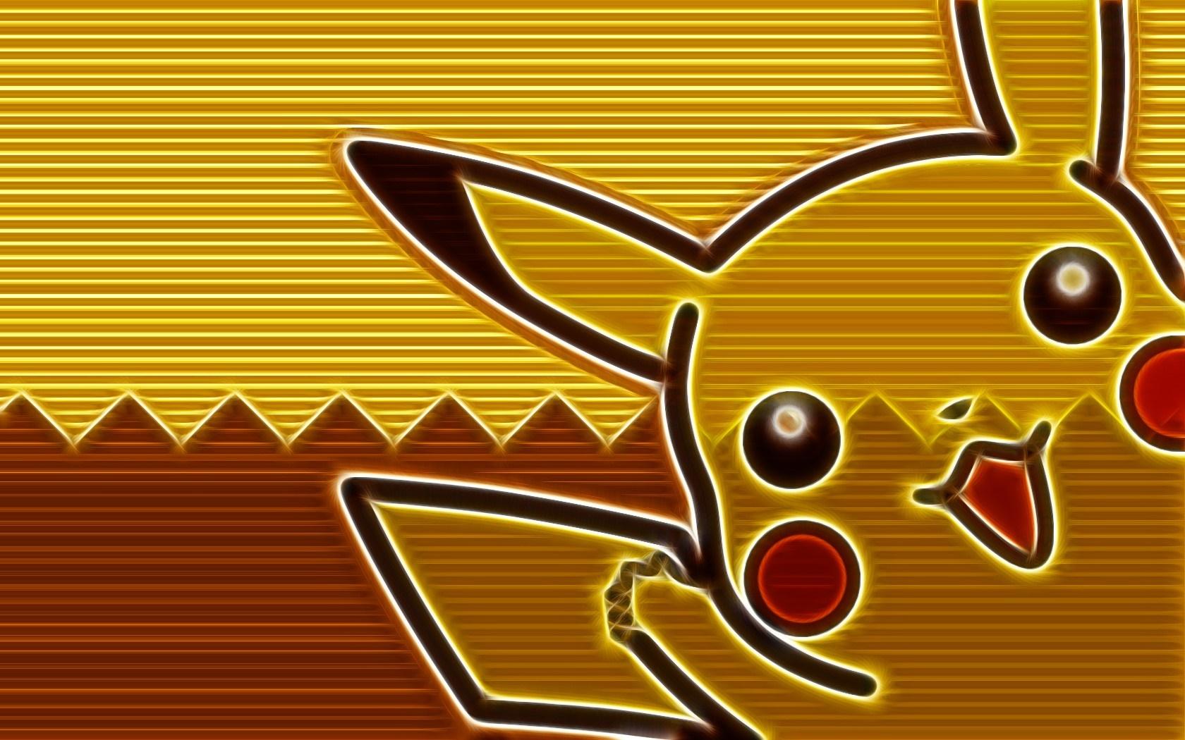 1680x1050 illustration, digital art, text, logo, Pok mon, pattern, Pikachu, design, number, font Gallery HD Wallpaper
