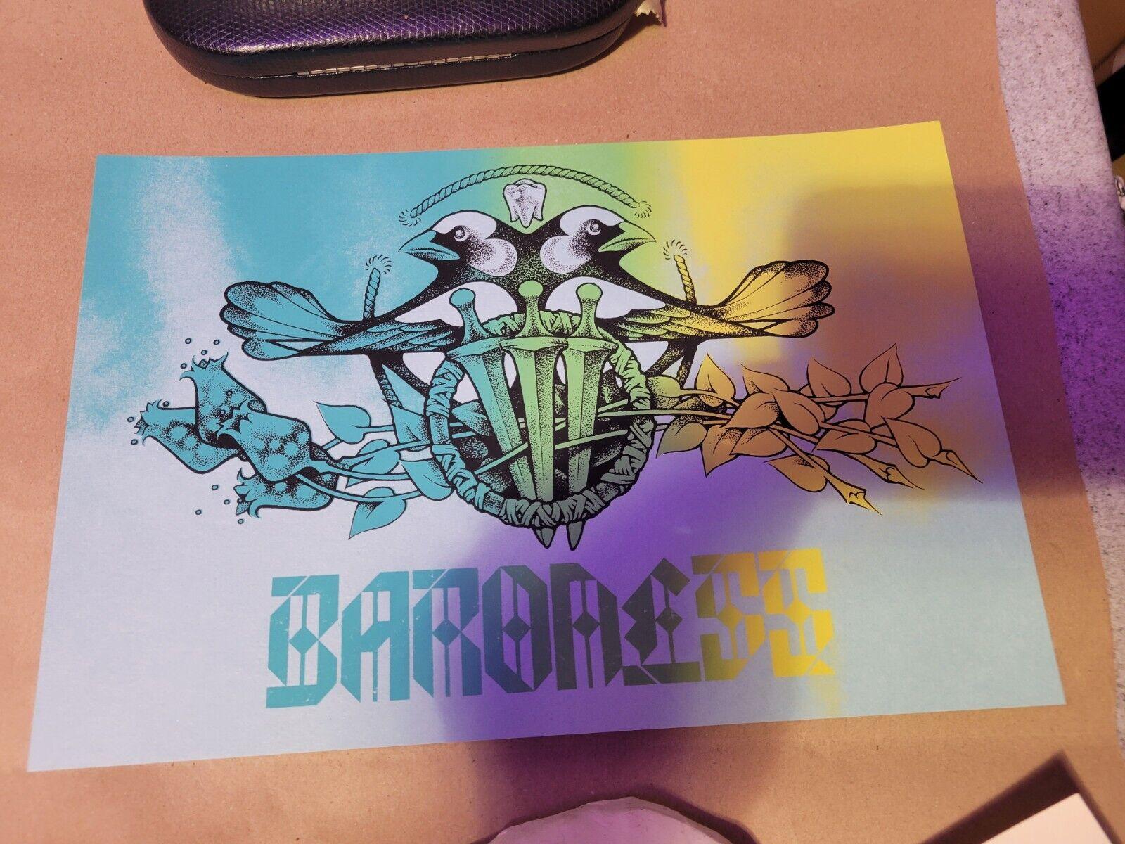 1600x1200 John Dyer Baizley Baroness handbill mini art print poster