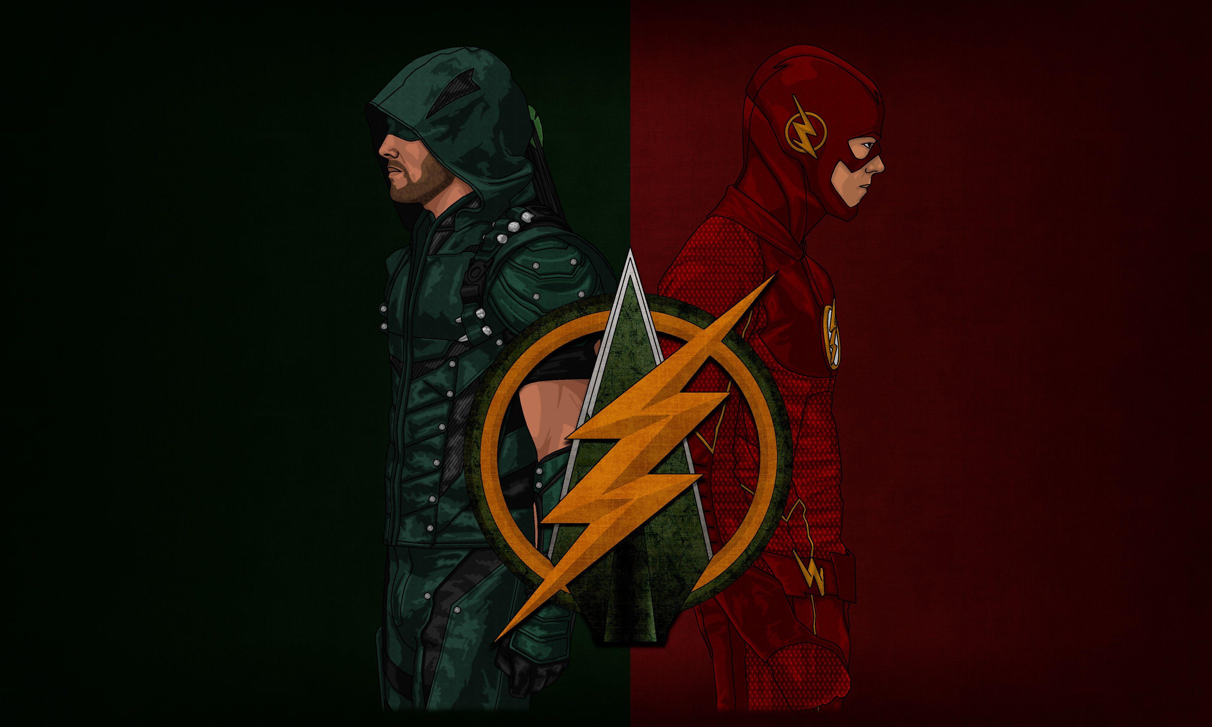 4001x2400 Arrow Flash Artwork 4k, HD Tv Shows, 4k Wallpaper, Image