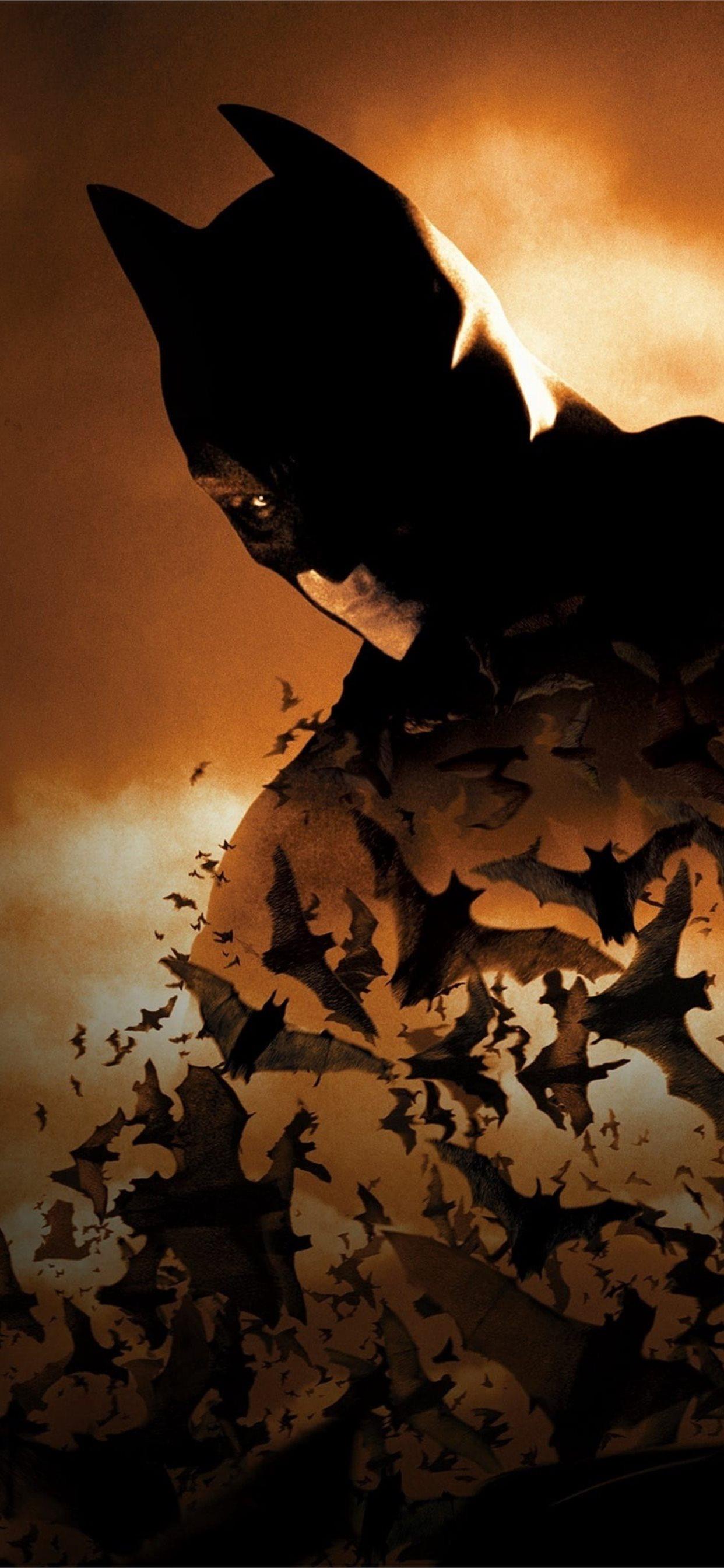 1242x2688 batman begins 4k poster iPhone X Wallpaper Free Download