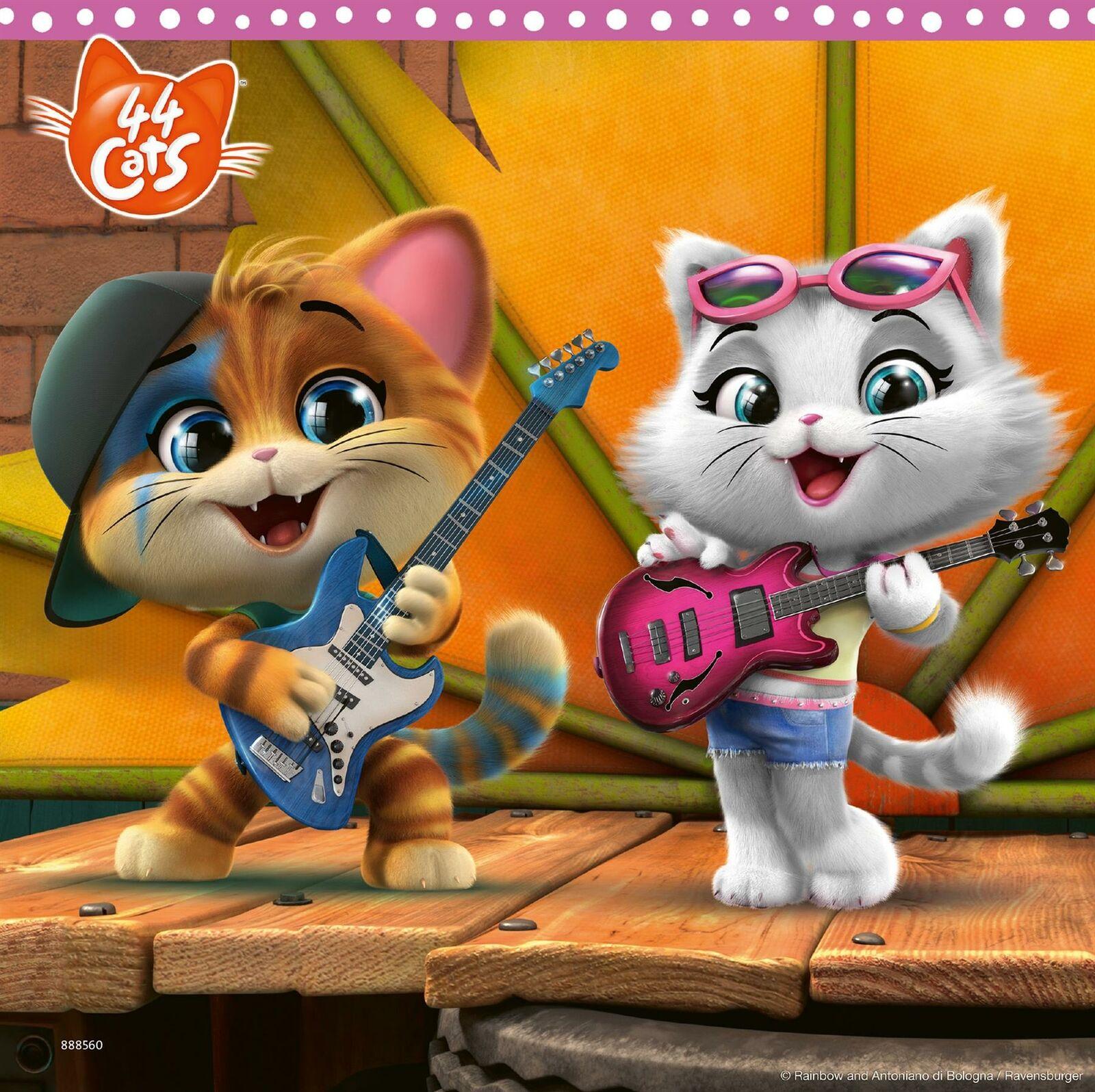1600x1595 Ravensburger 44 CATS 3 X 49PC JIGSAW PUZZLES Children Kids Toddlers Toy BN