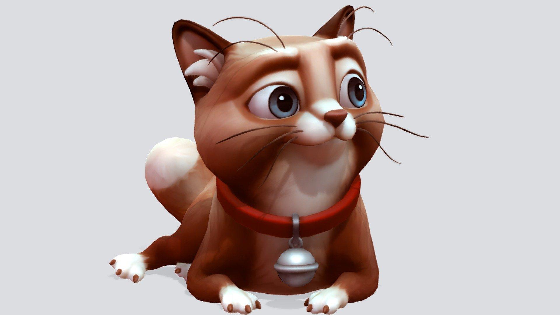 1920x1080 Cat Chubby Royalty Free 3D model by JoseDiaz [034eb32]