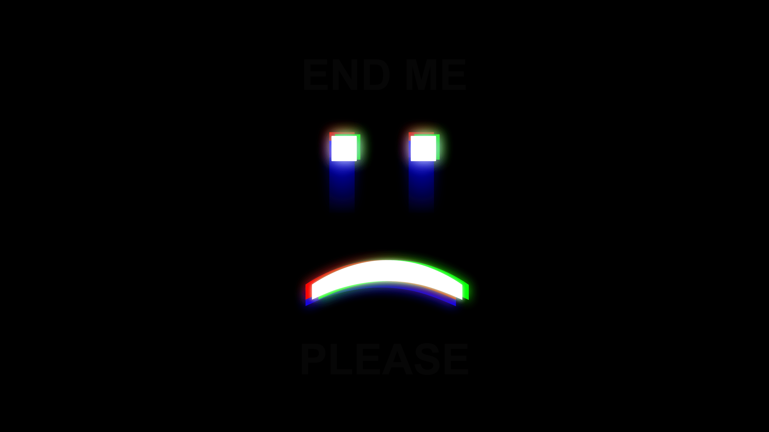 2500x1406 Glitch Smiley Wallpaper