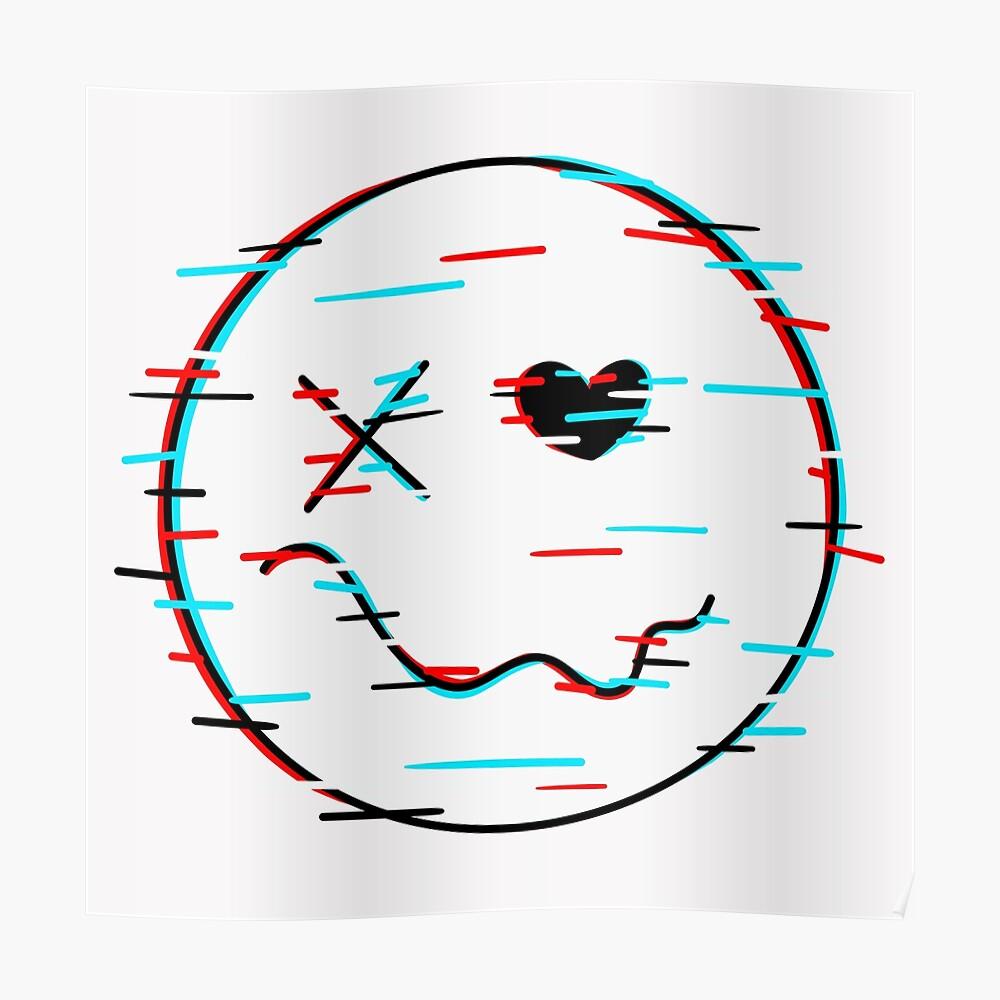 1000x1000 Smile Glitch Sticker