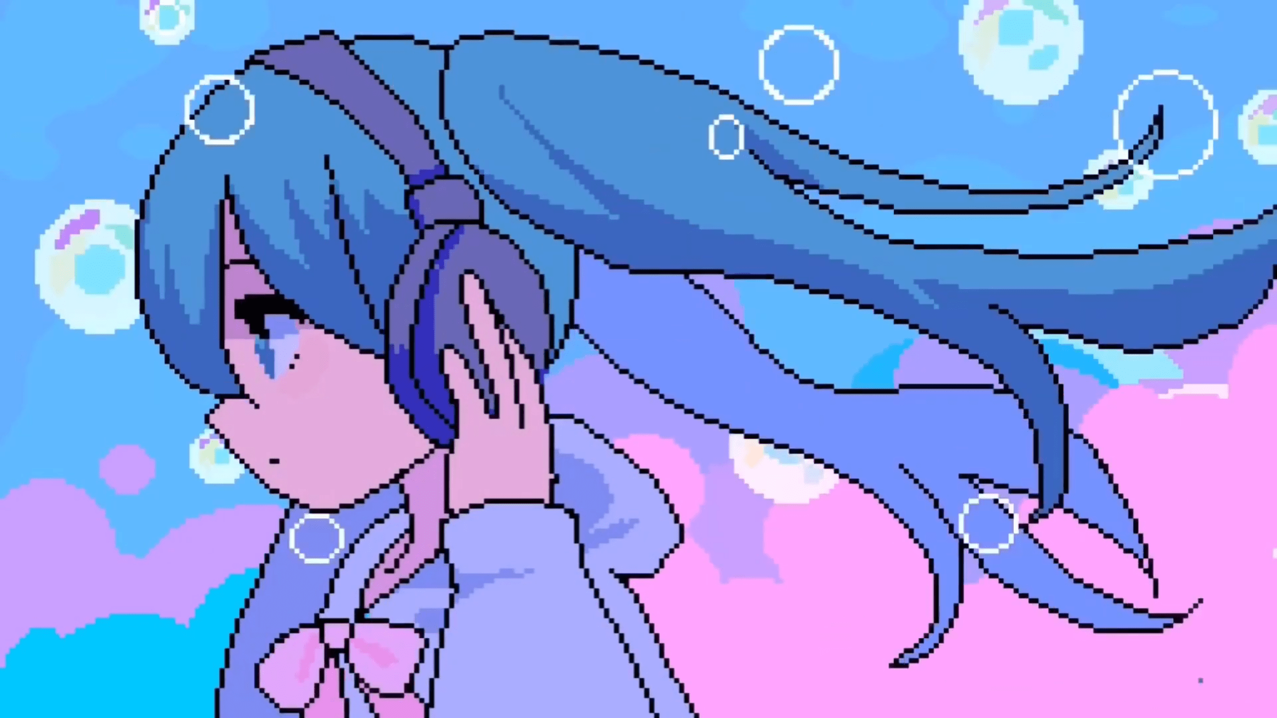 2560x1440 I made 12 live wallpaper of Sweety Glitch ! Links in comments !