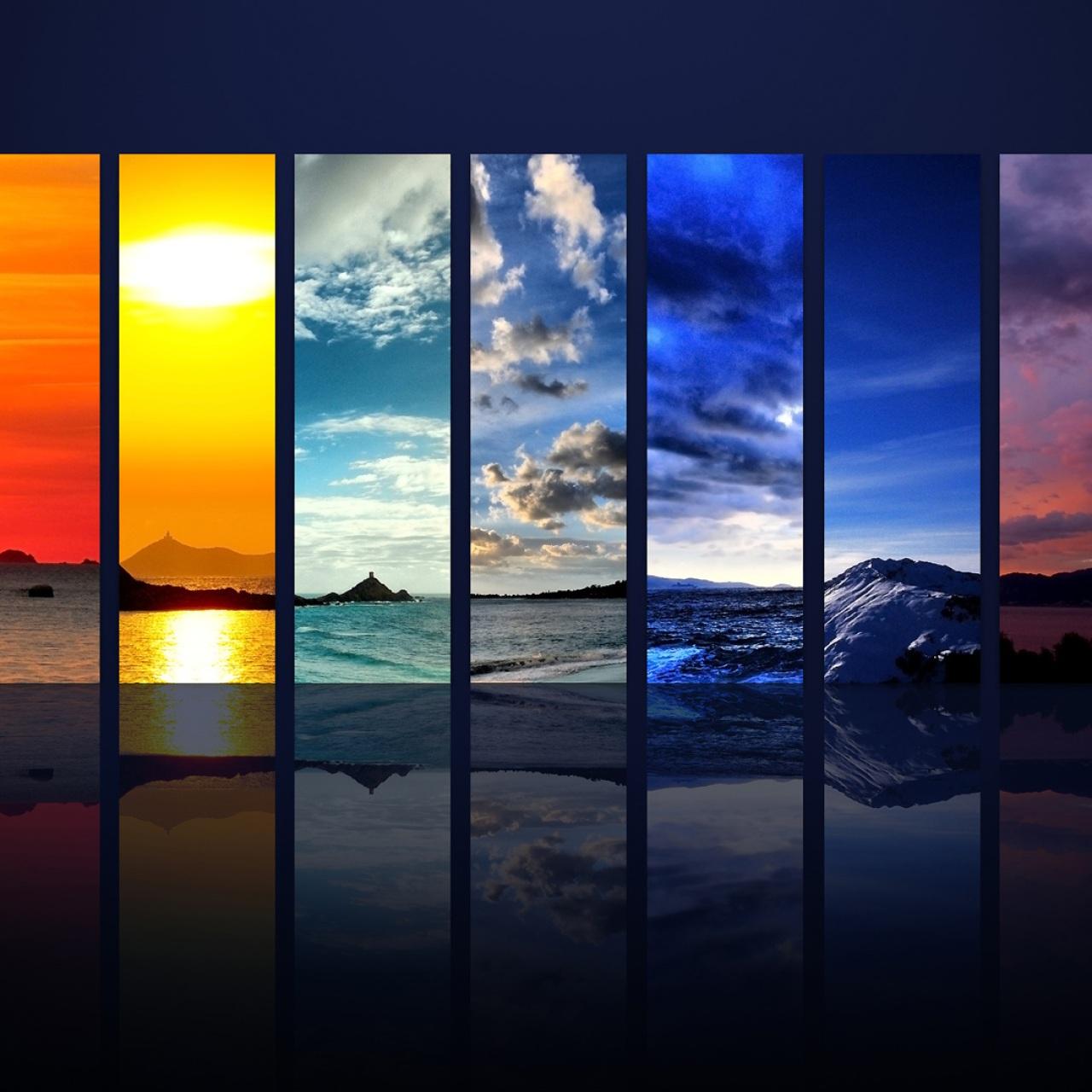 1280x1280 Wallpaper 4k Spectrum of the Sky HDTV 1080p Wallpaper