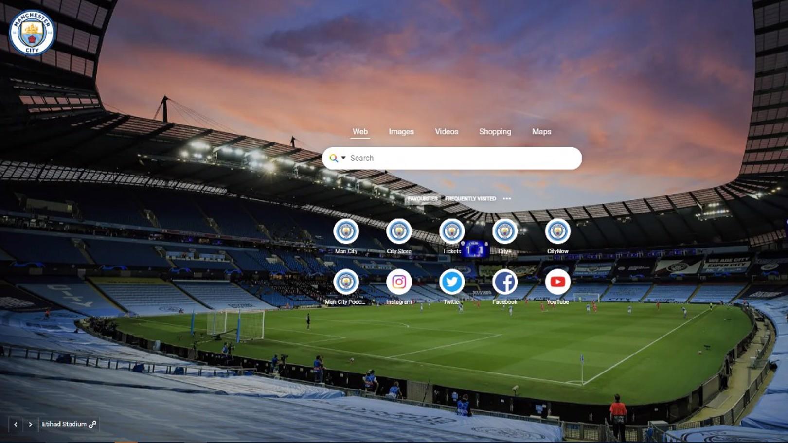 1620x911 Get the Official Manchester City Google Chrome start page